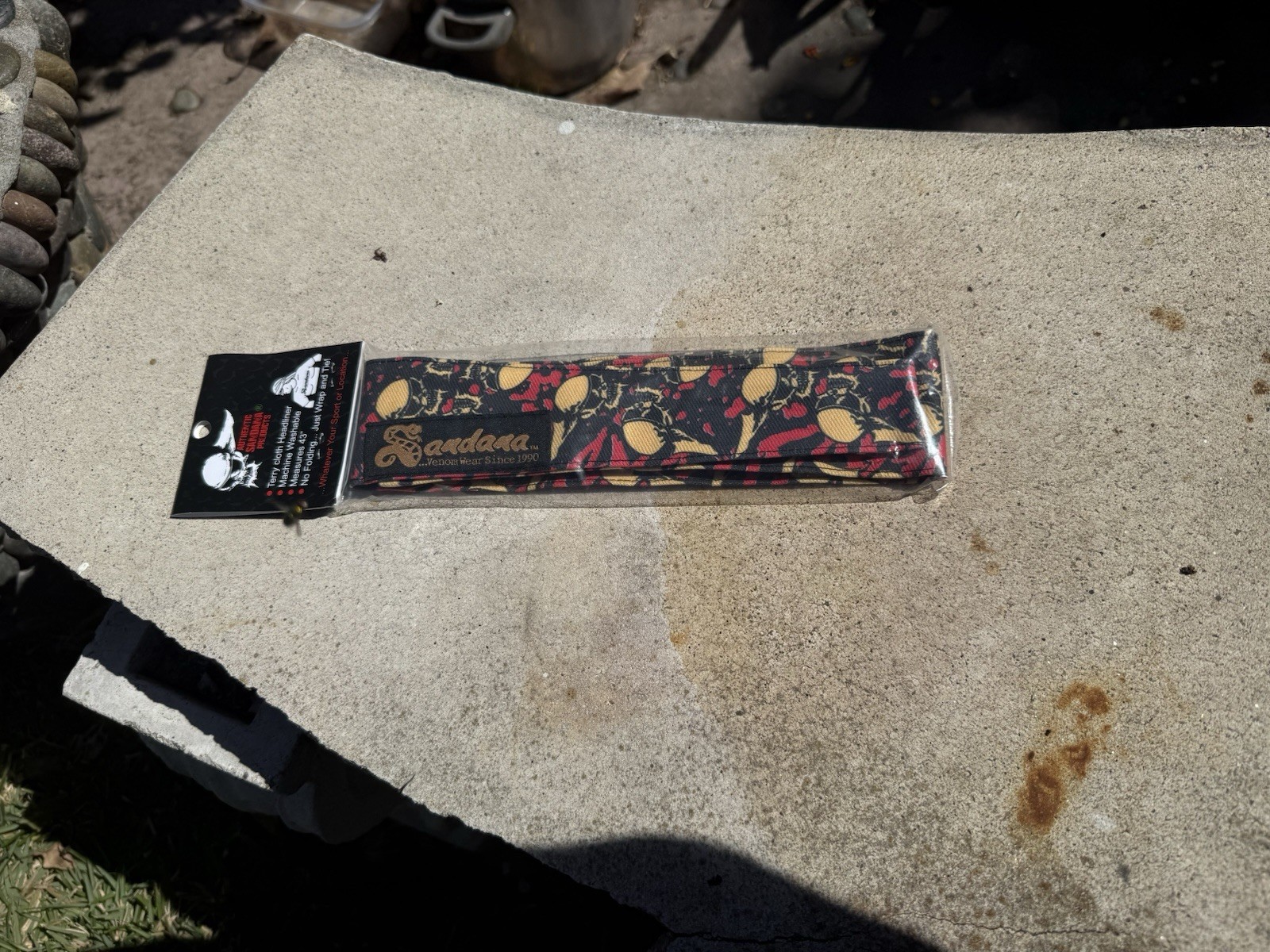 SANDANA PAINTBALL NORE HEADBAND GOLD TAG NEW