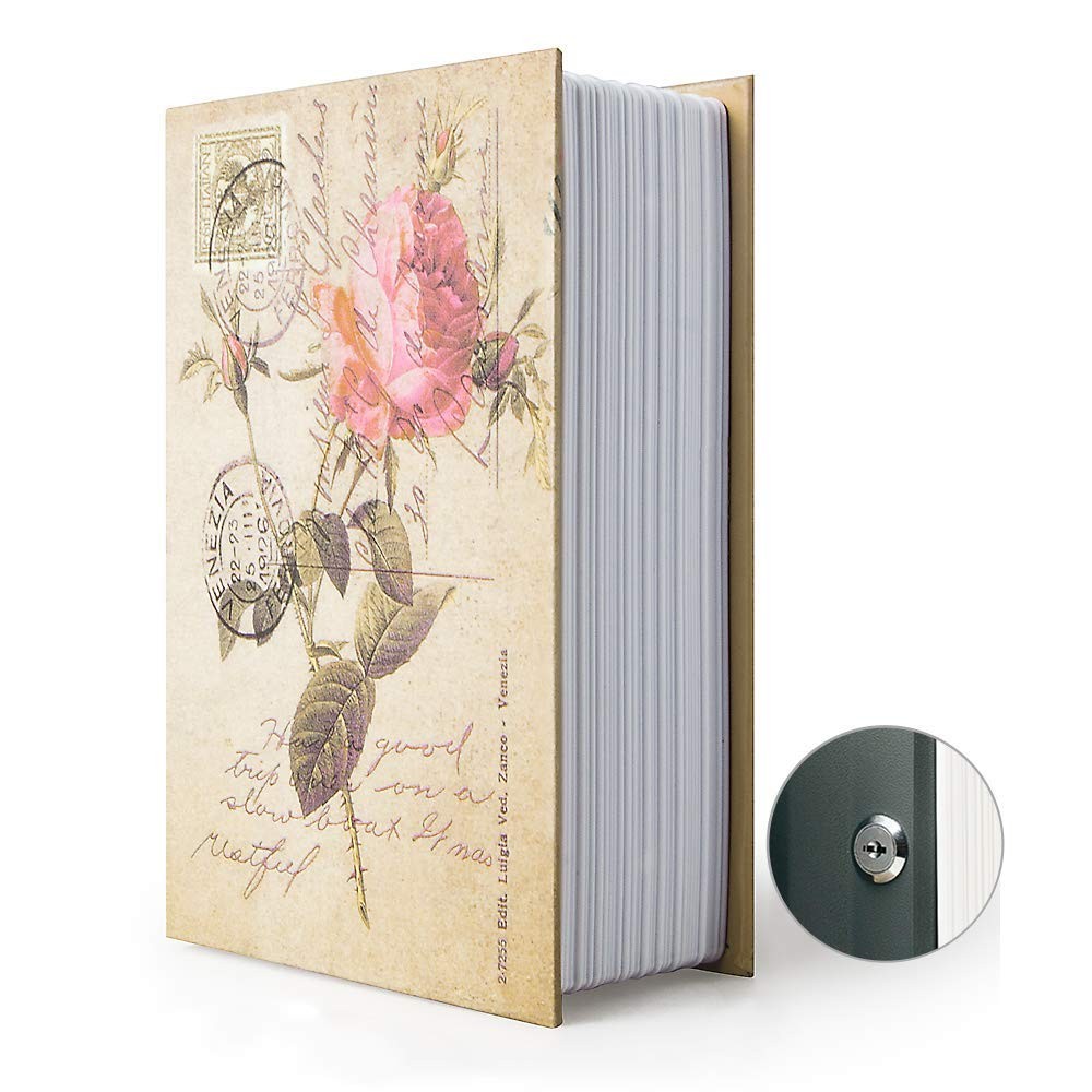 Small Sized Diversion Book Safe Storage Box, Dictionary Secret Safe Can with ...