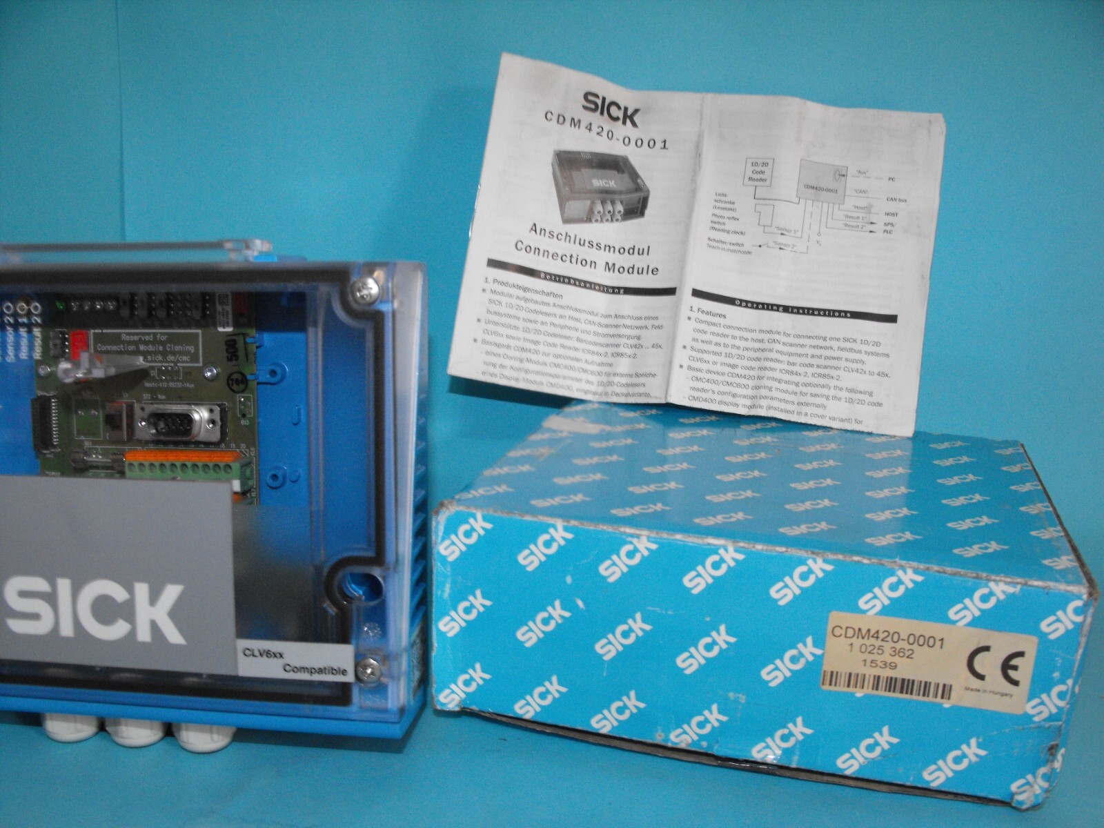 Sick CDM420-0001.Connection device modules.Scanner/RFH and CLV sensors.NEW.