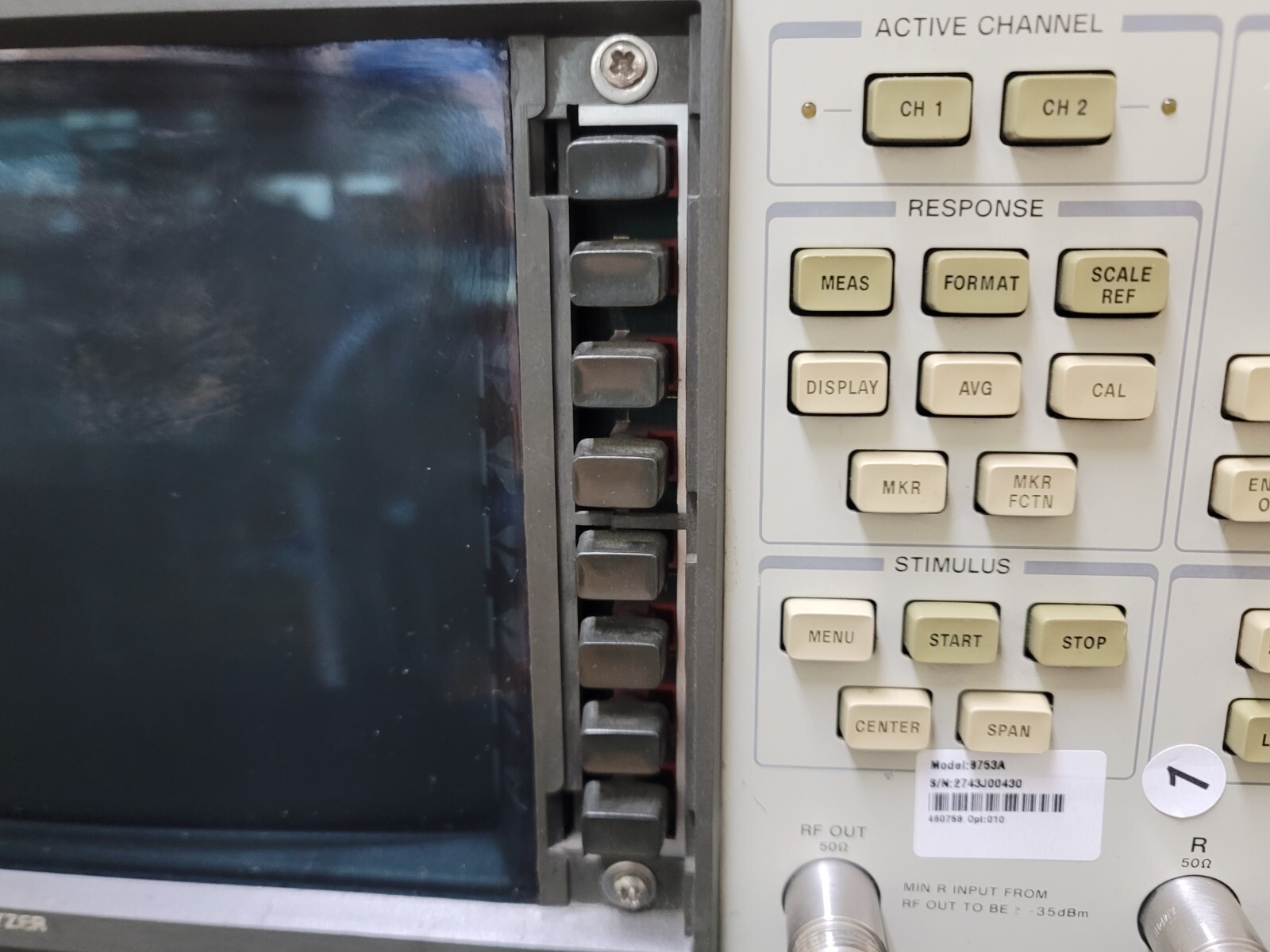 HP 8753A : Network Analyzer, 3GHz AS-IS (0430)