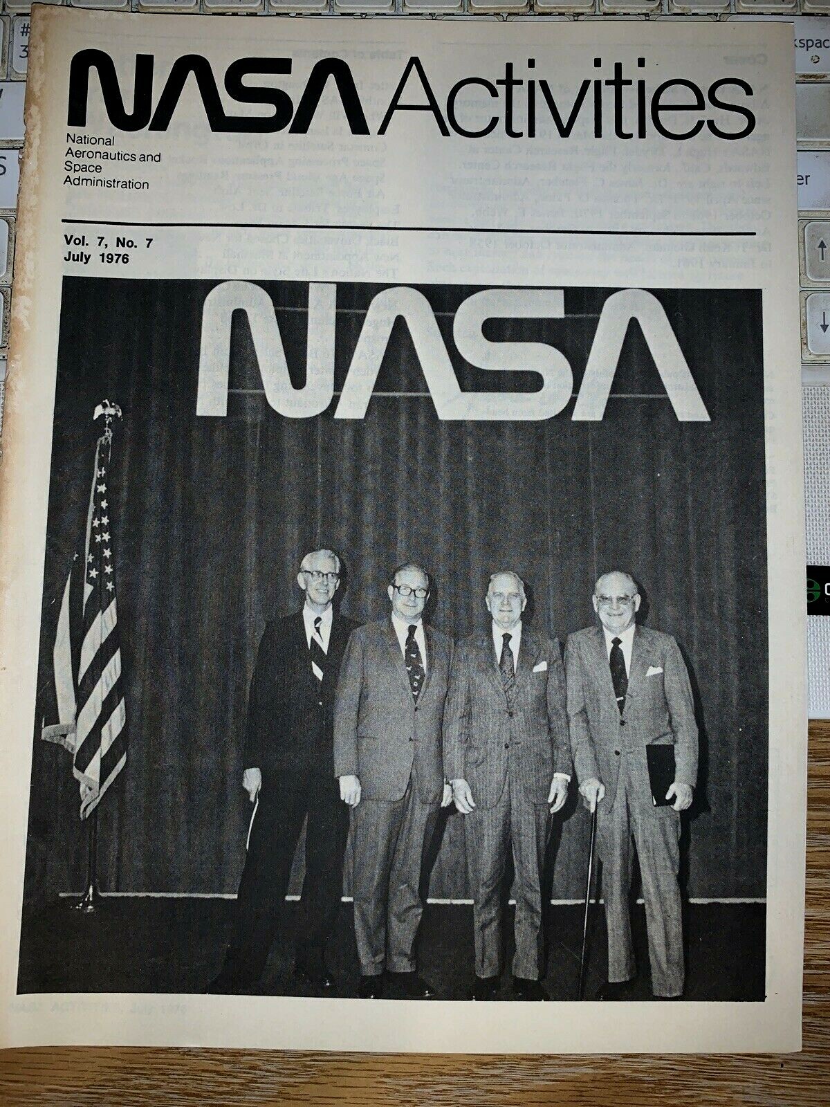 Nasa Activities July 1976 Vol. 7, No. 7 Space Information Booklet