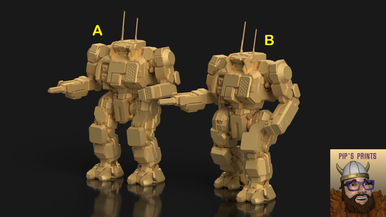 HGN-732b Highlander Mech For Battletech CGL Scale Syllogy