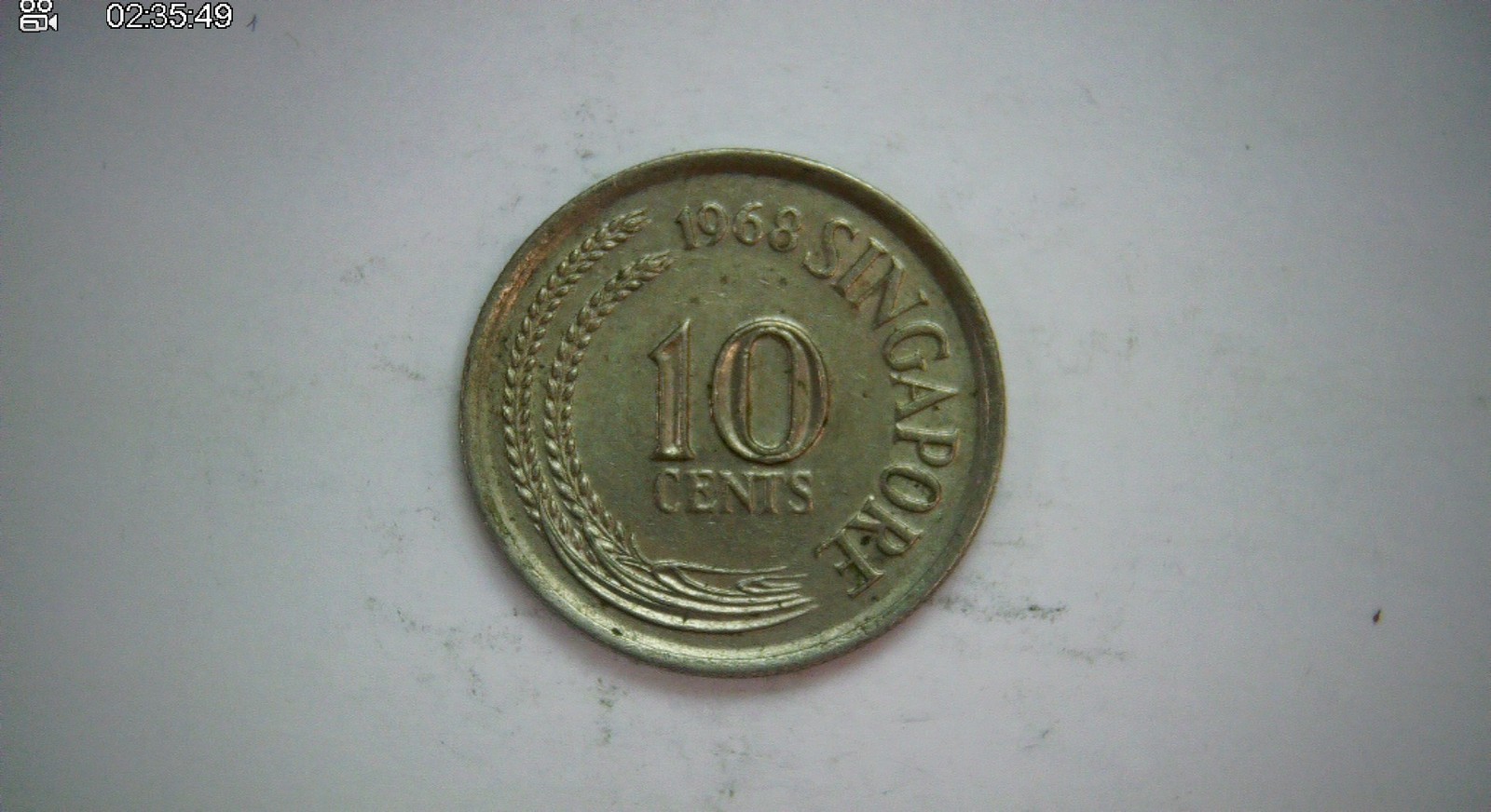 Singapore 1968 10 Cents Singapore 1st series (seahorse) Coin
