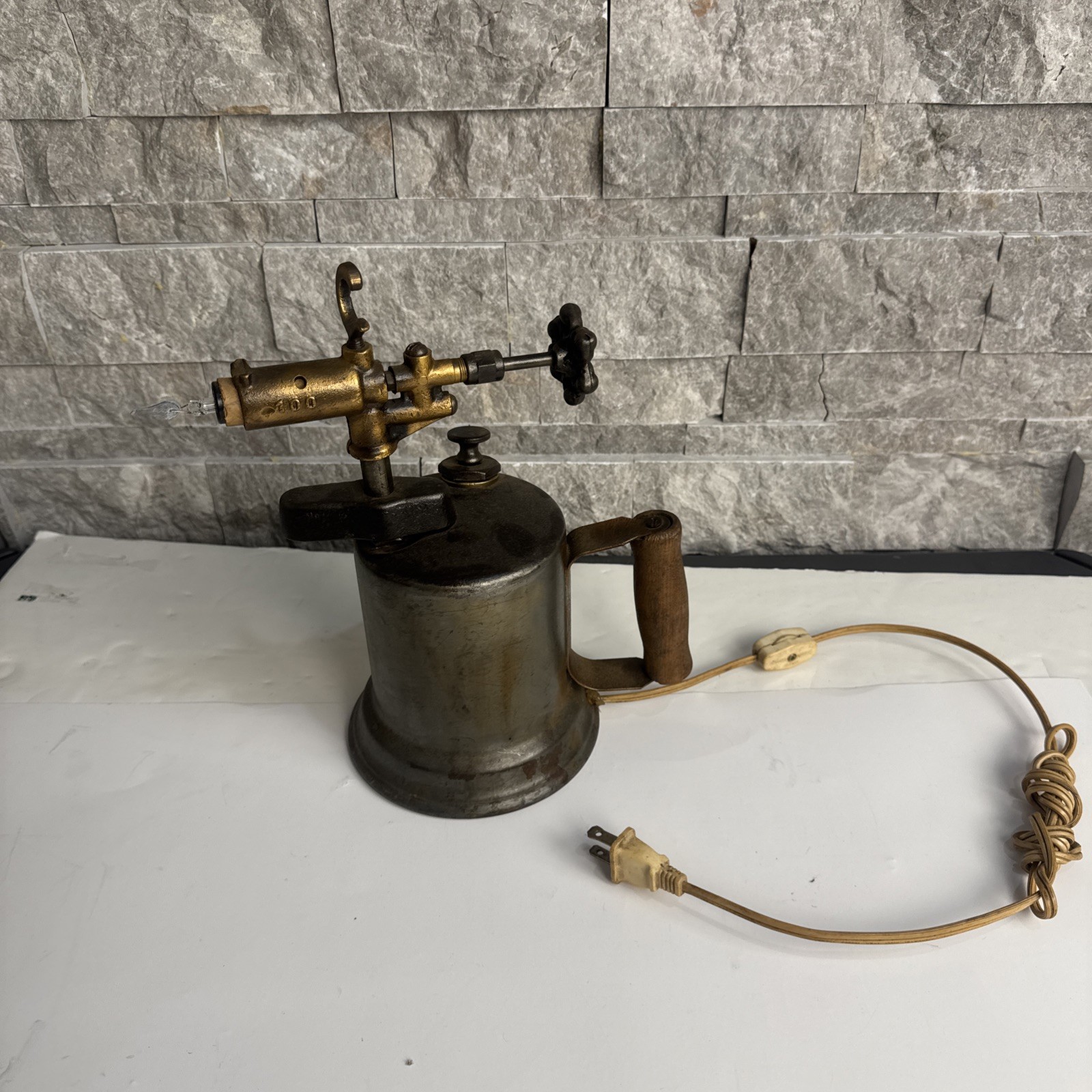 Vintage 1940s-50s Butler Blow Torch Brass Finish w/ Original Label – Industrial