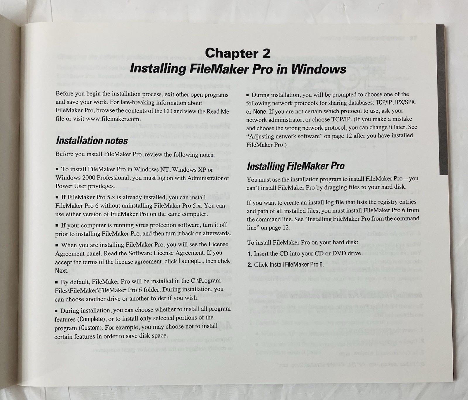 File Maker Pro 6 Getting Started Guide | Vintage User Manual Only | No Software