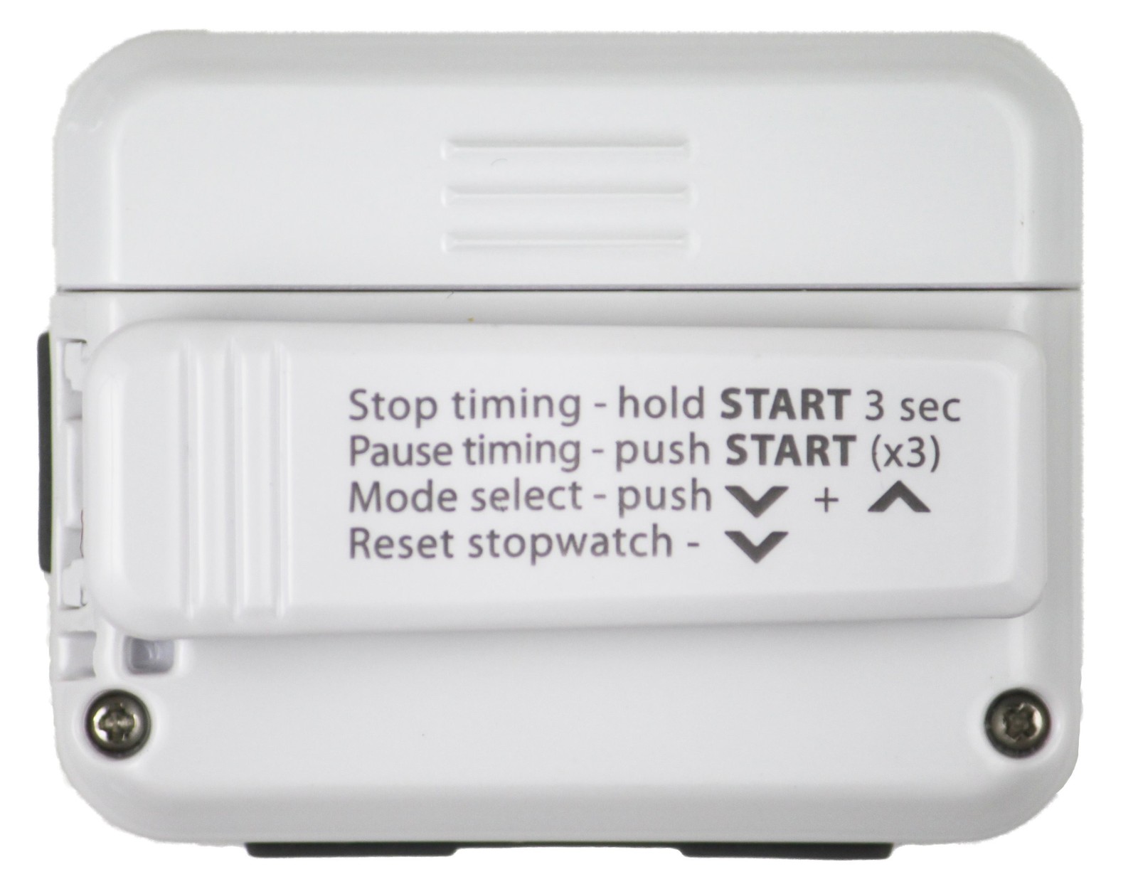 Gymboss Interval Timer and Stopwatch - White/Gray Gloss