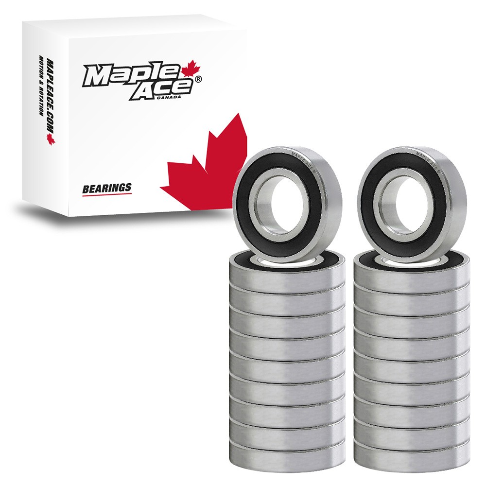 R12-2RS Ball Bearing 3/4" x 1-5/8" x 7/16" R12 2RS Rubber Sealed (Qty 20)