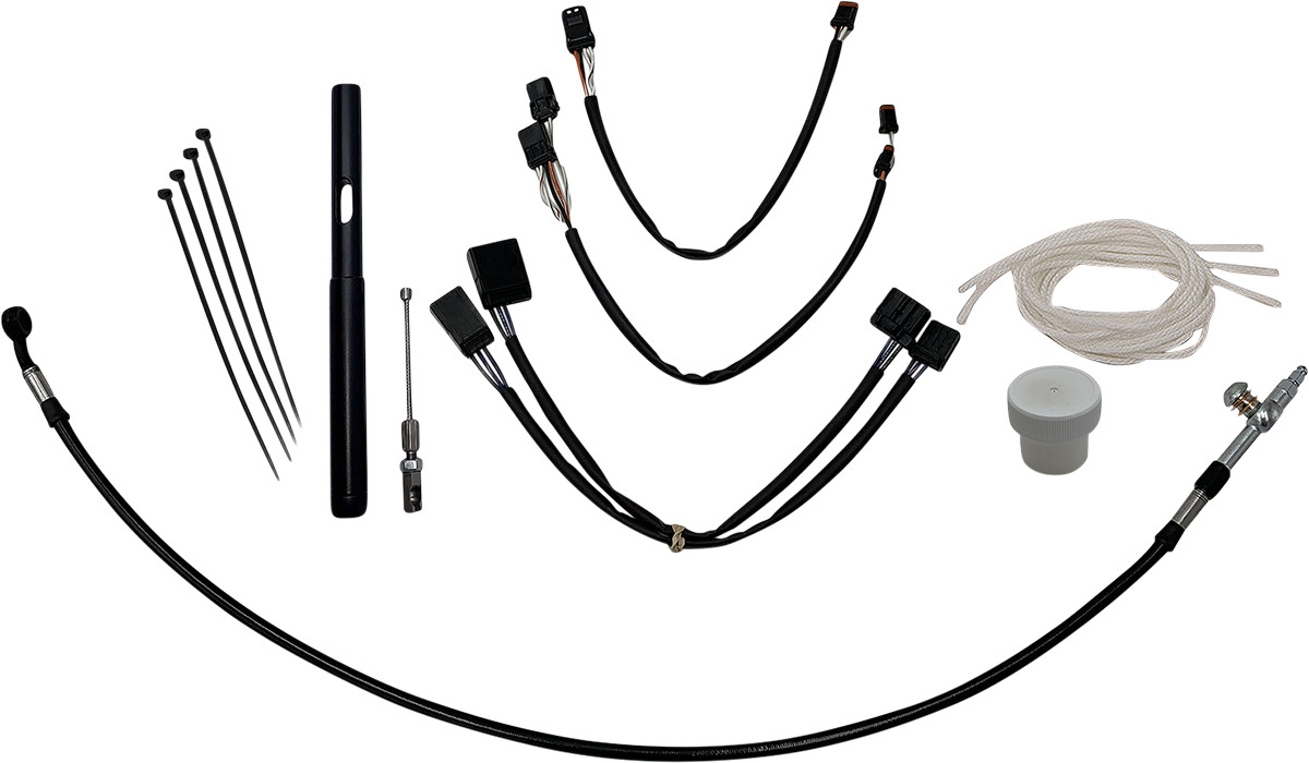 FAT BAGGERS EZ Install Handlebar Kit, BLK 2021-2022 Road King, 14" Bars 109514-B