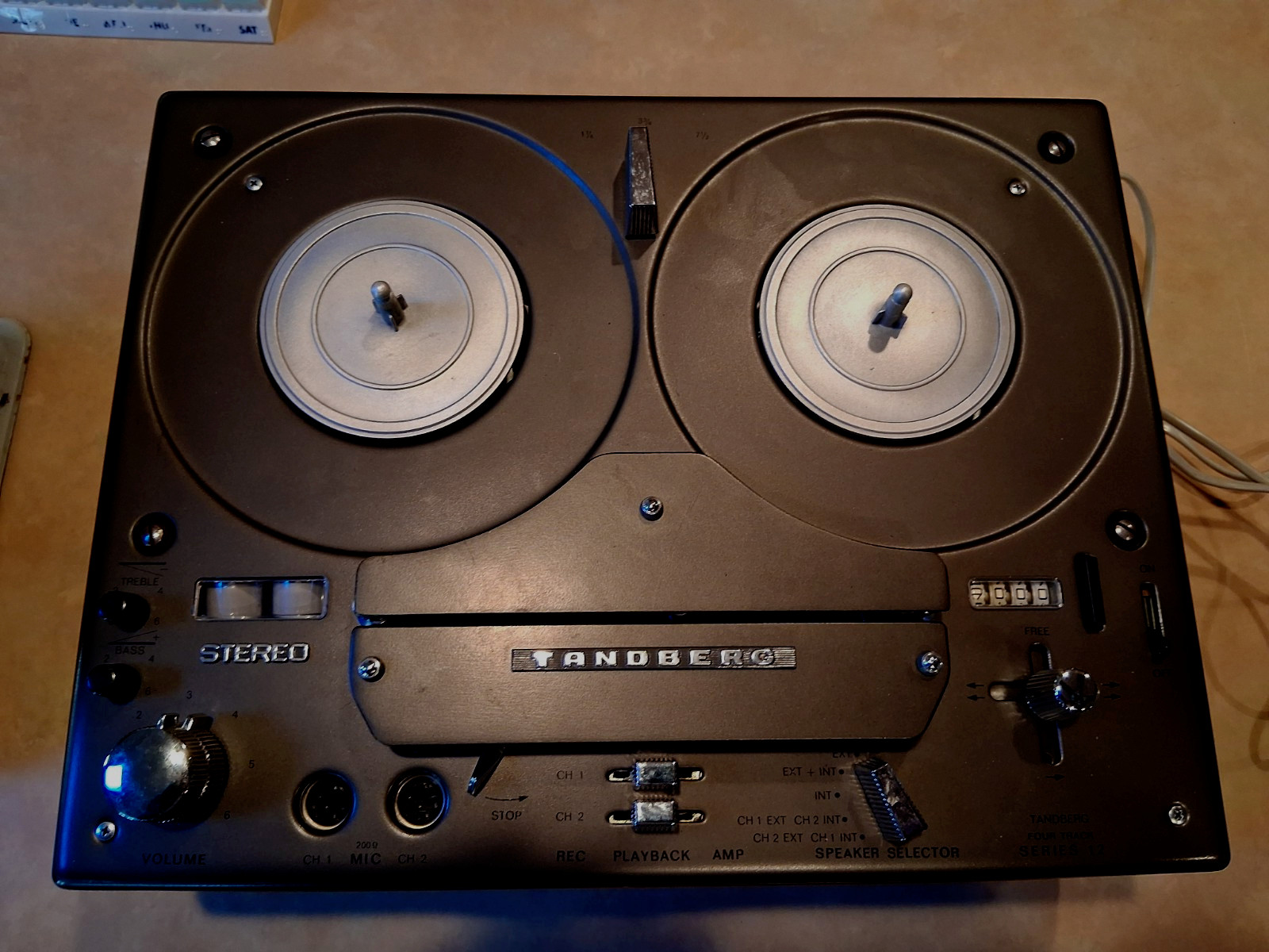 Tandberg 12-41, Reel To Reel Tape Recorder, 220V, Vintage Unit-Teak Wood Cabinet