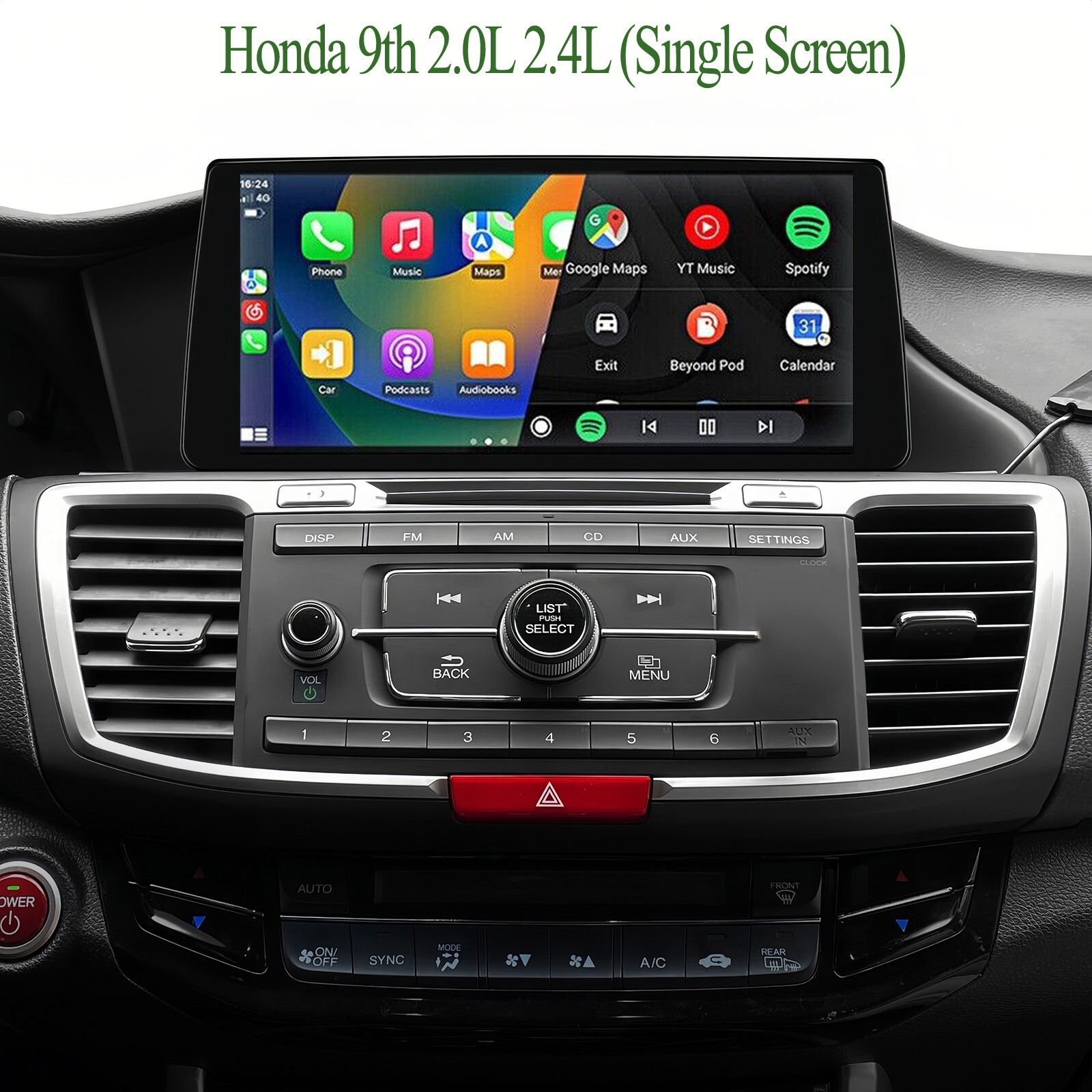 Plug&Play For 2013-2017 Honda Accord 9 Android13 Car Stereo CarPlay DSP Wifi SWC