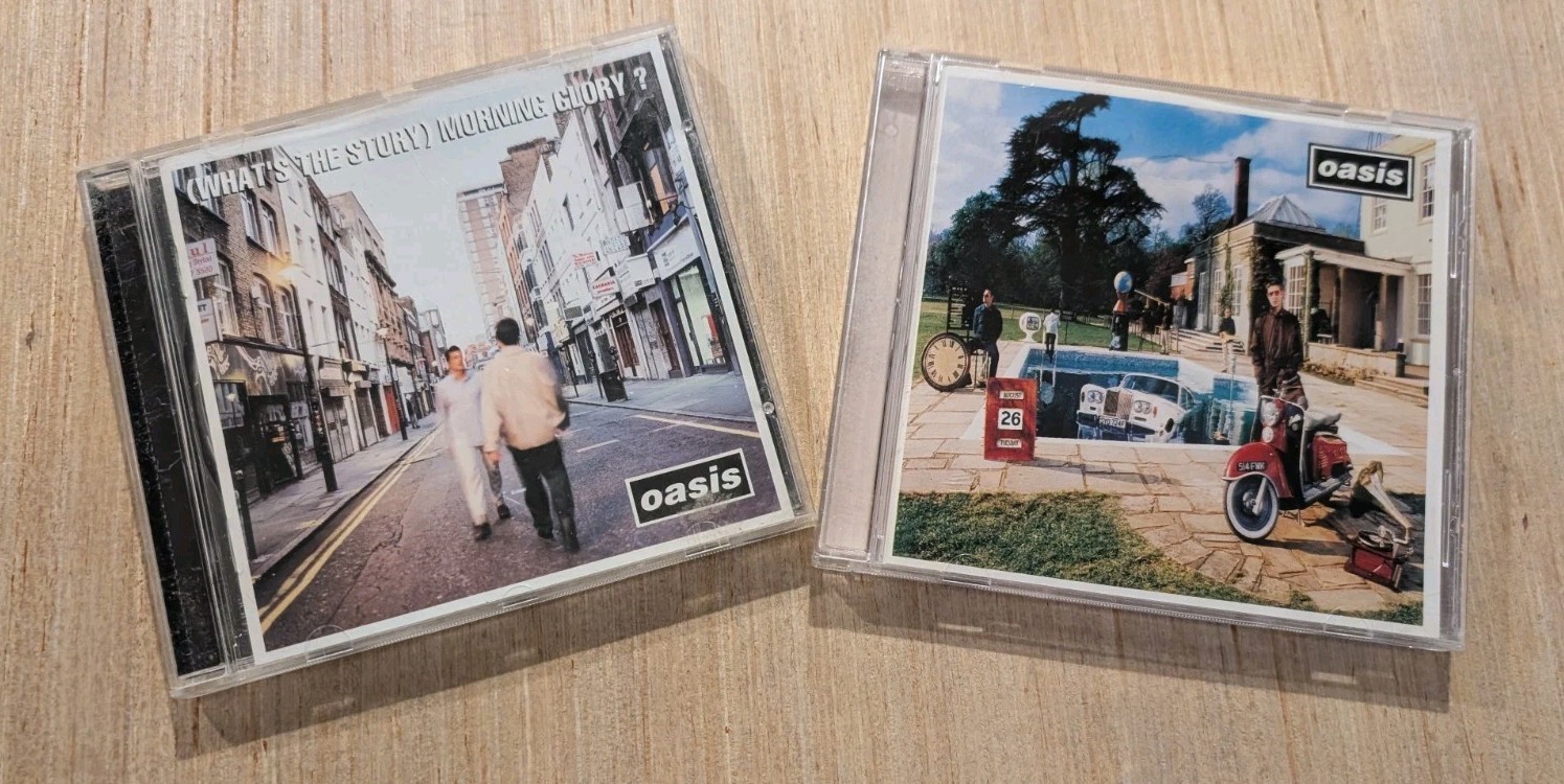 Oasis CD Lot - Be Here Now & (Whats The Story) Morning Glory
