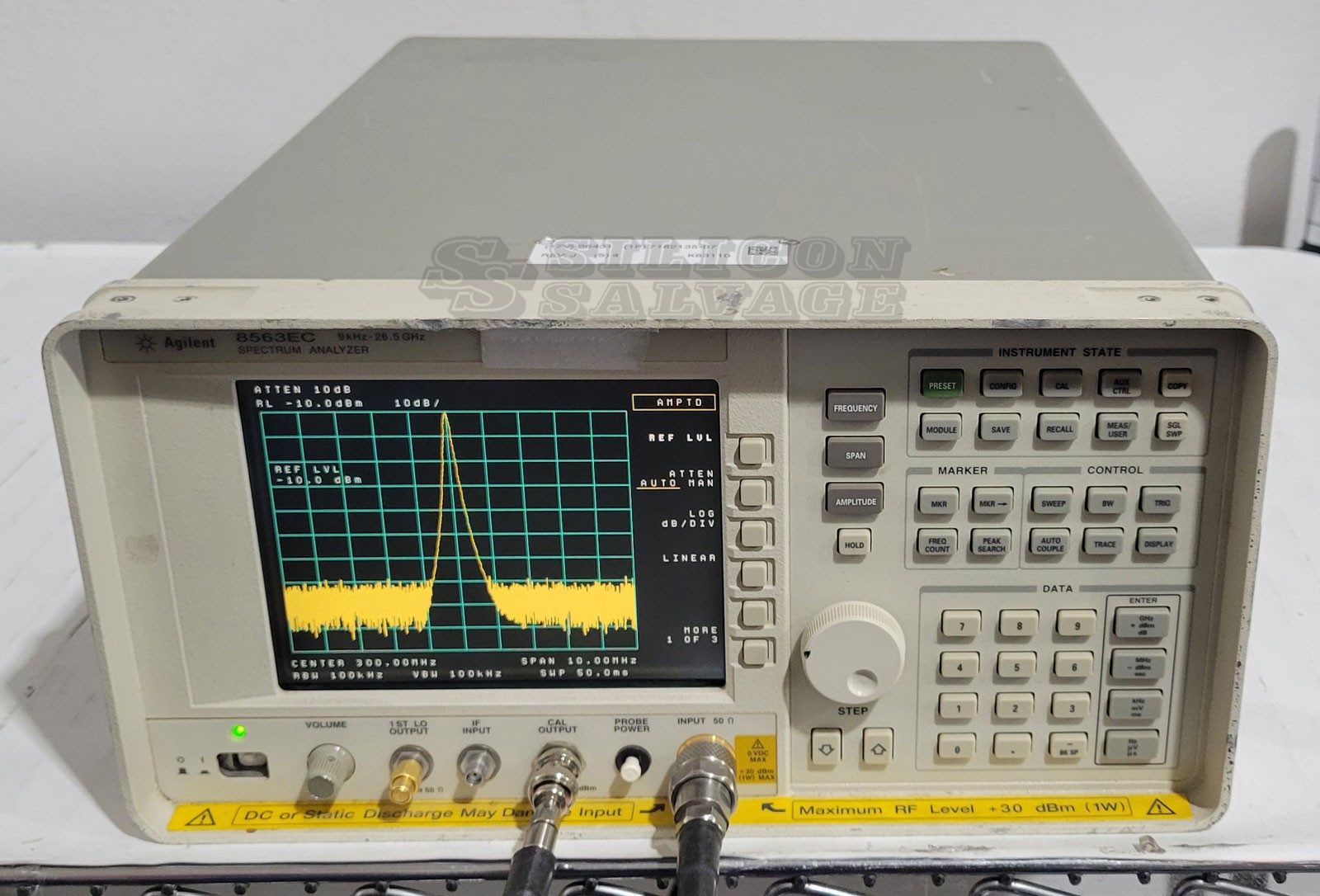 HP Agilent 8563EC Spectrum Analyzer 9kHz - 26.5GHz w/ 85620A