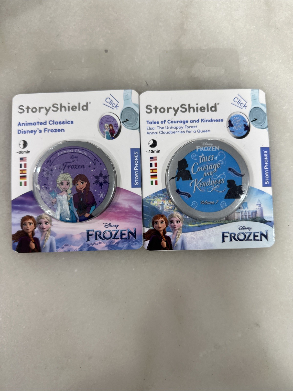 Lot 2 StoryShield For Storyphones Disney Frozen New! Story Shield