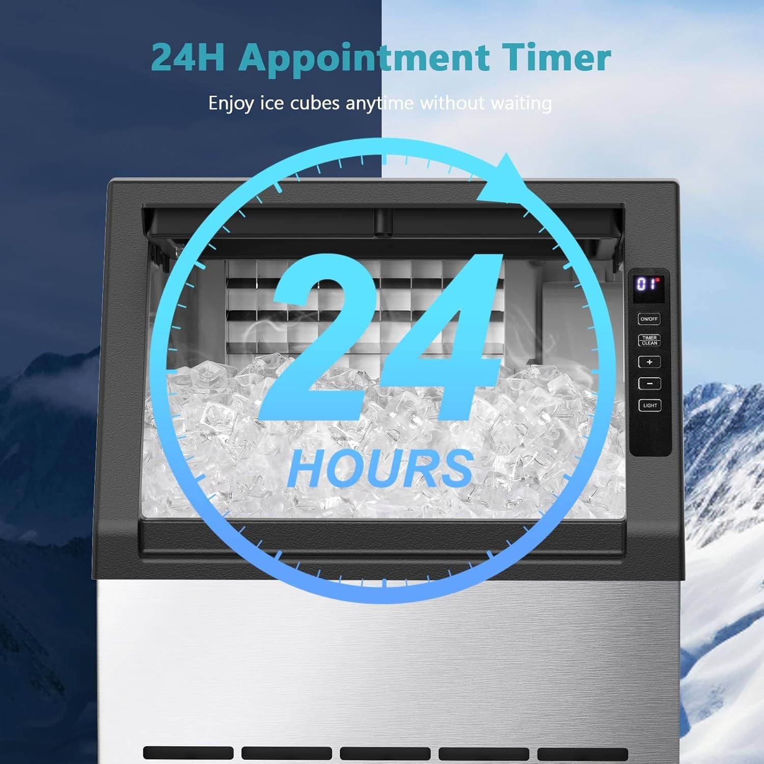 Stainless Steel Ice Machine for Bar/Cafe/Restaurant