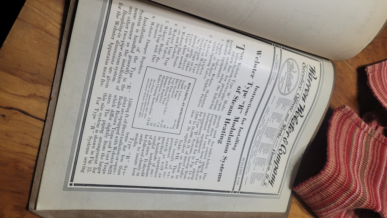 Antique Plumbing Steamfitter Heating Warren Webster