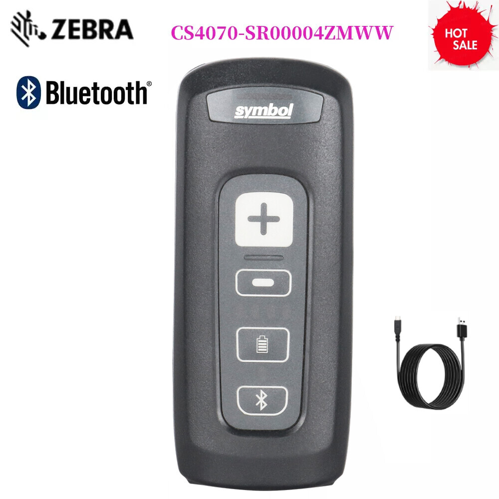 Zebra CS4070-SR00004ZMWW Wireless Bluetooth Pocket-Sized 1D/2D Barcode Scanner