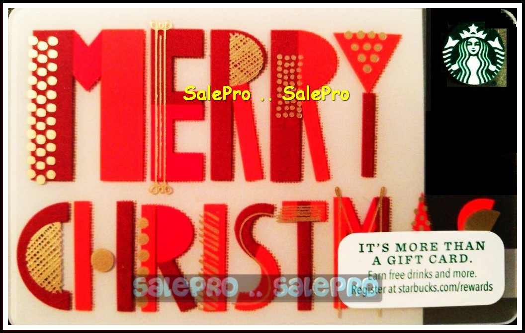 STARBUCKS SAN FRANCISCO USA MERRY CHRISTMAS SANTA CLAUS COLLECTIBLE GIFT CARD