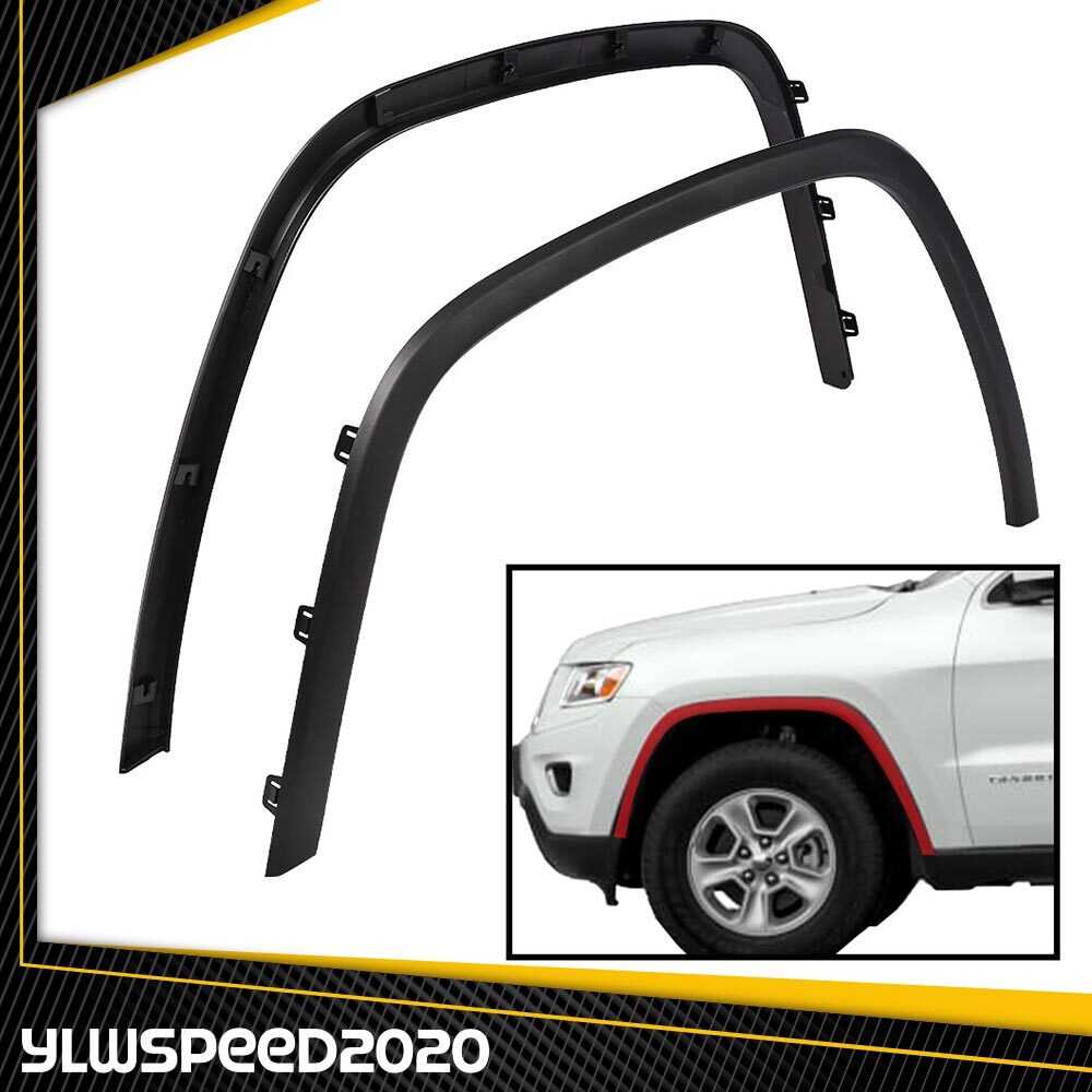 Fit For 2011-2017 Jeep Grand Cherokee Fender Flares Front Left+Right Black