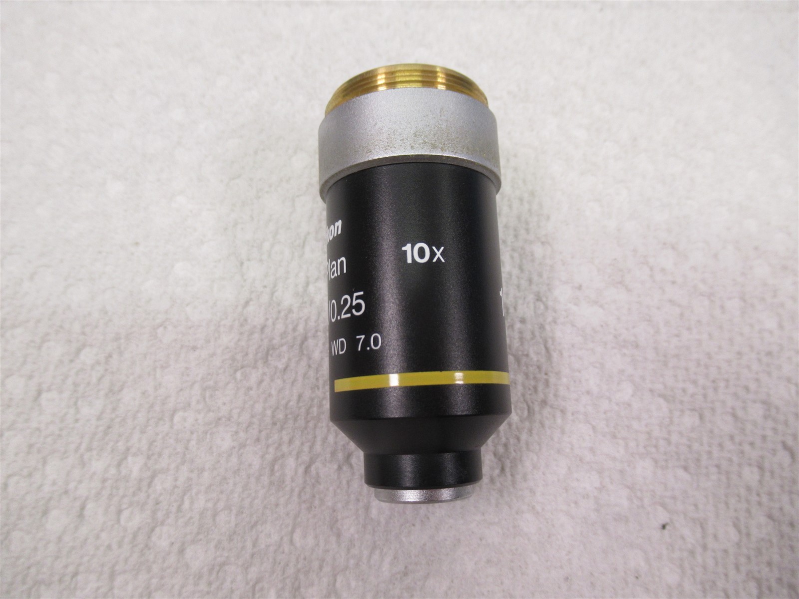 Nikon E Plan 10x / 0.25 Microscope Objective Lens ∞/- WD 7.0 CFI60 Eclipse