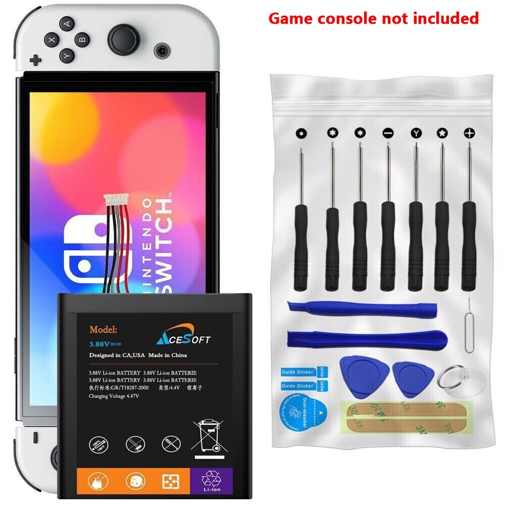 4400mAh Li-ion Battery Disassembly Tool for Nintendo Switch OLED HEG-001 Console