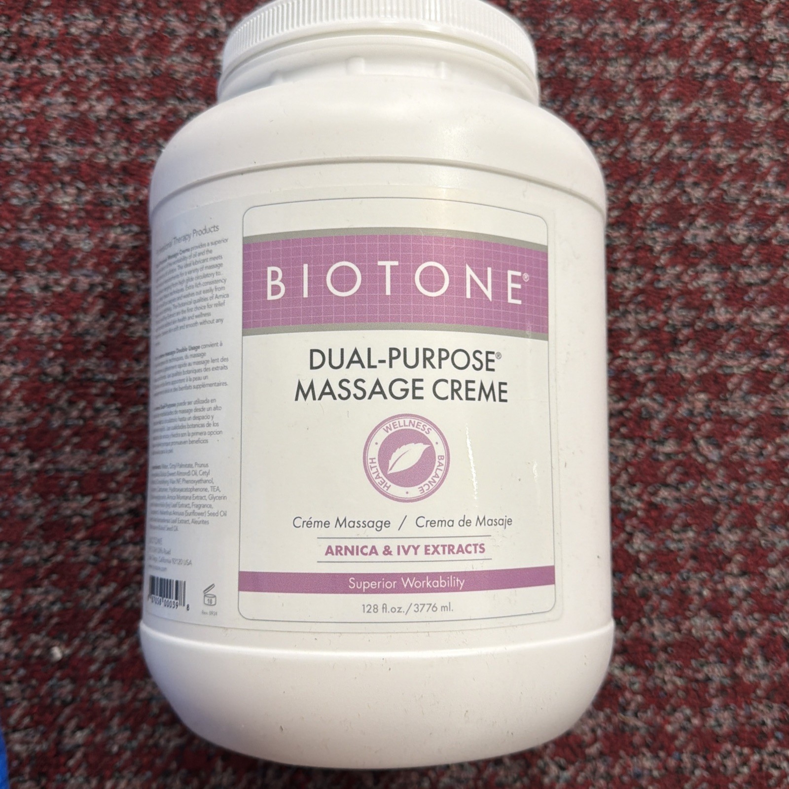Biotone Dual Purpose Massage Cream, 128 Ounce