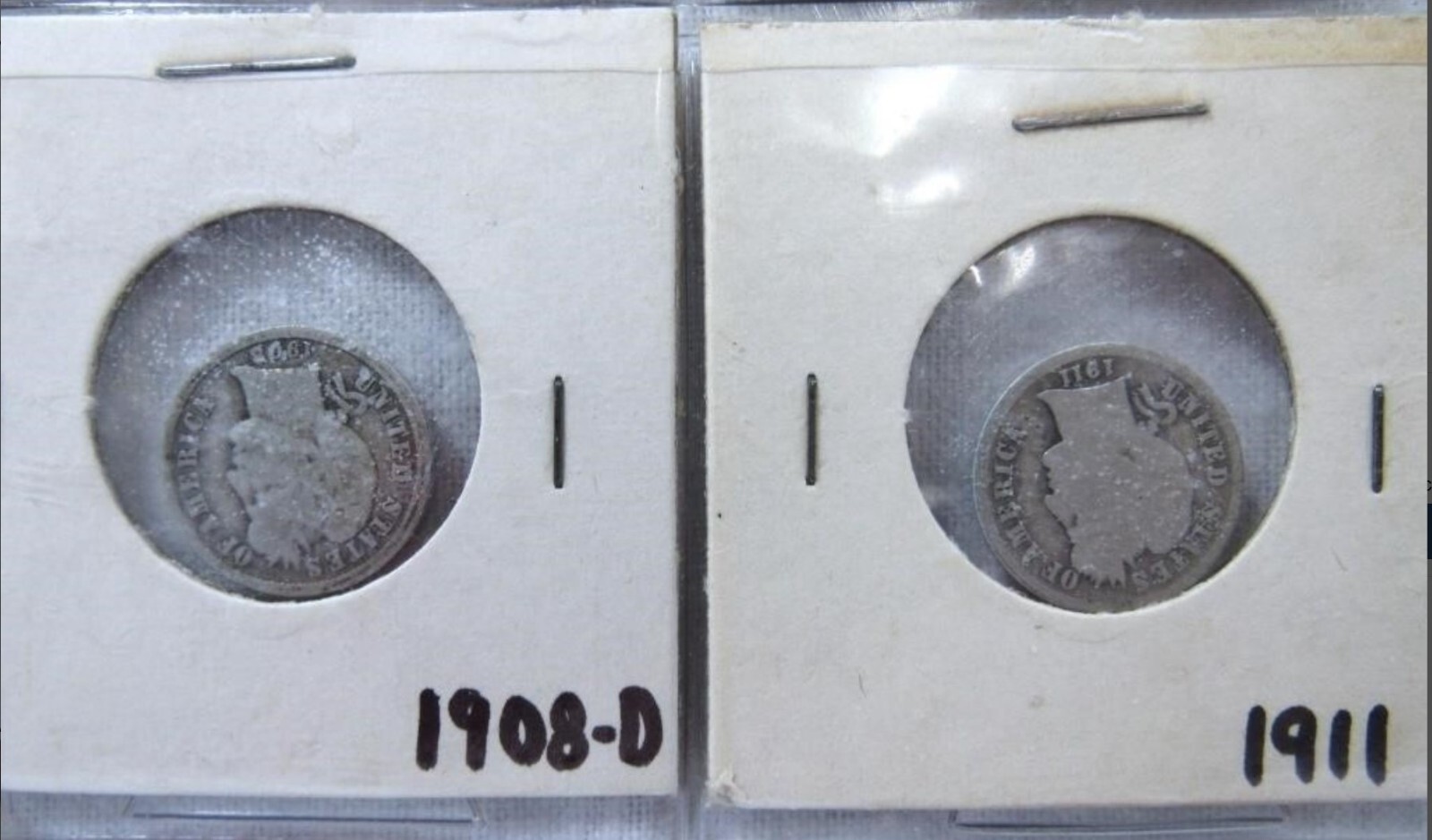 12 Barber Silver Dime Coins Low Mintage