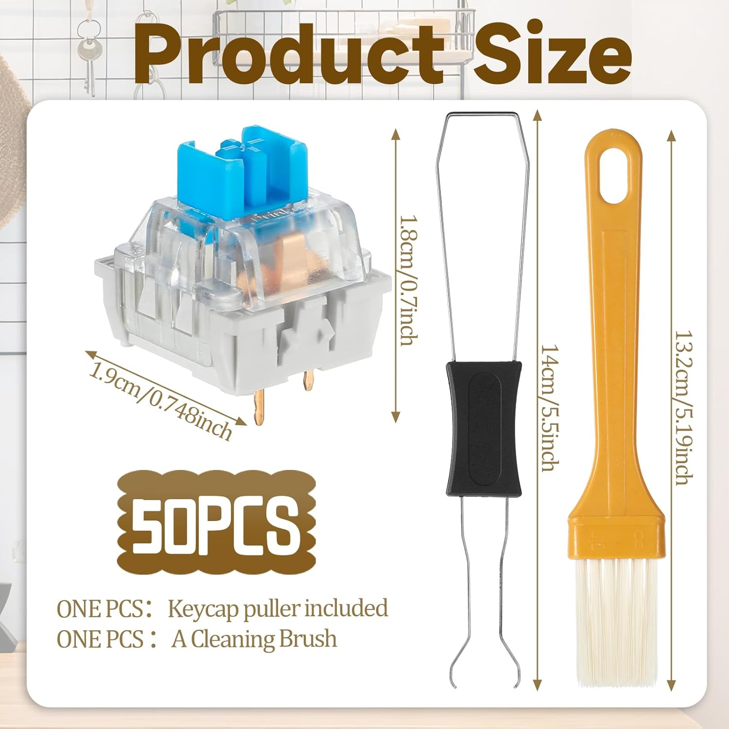 3D Printer Clicker Insert 50 PCS Mechanical Keyboard Switches Clickers for 3D Pr
