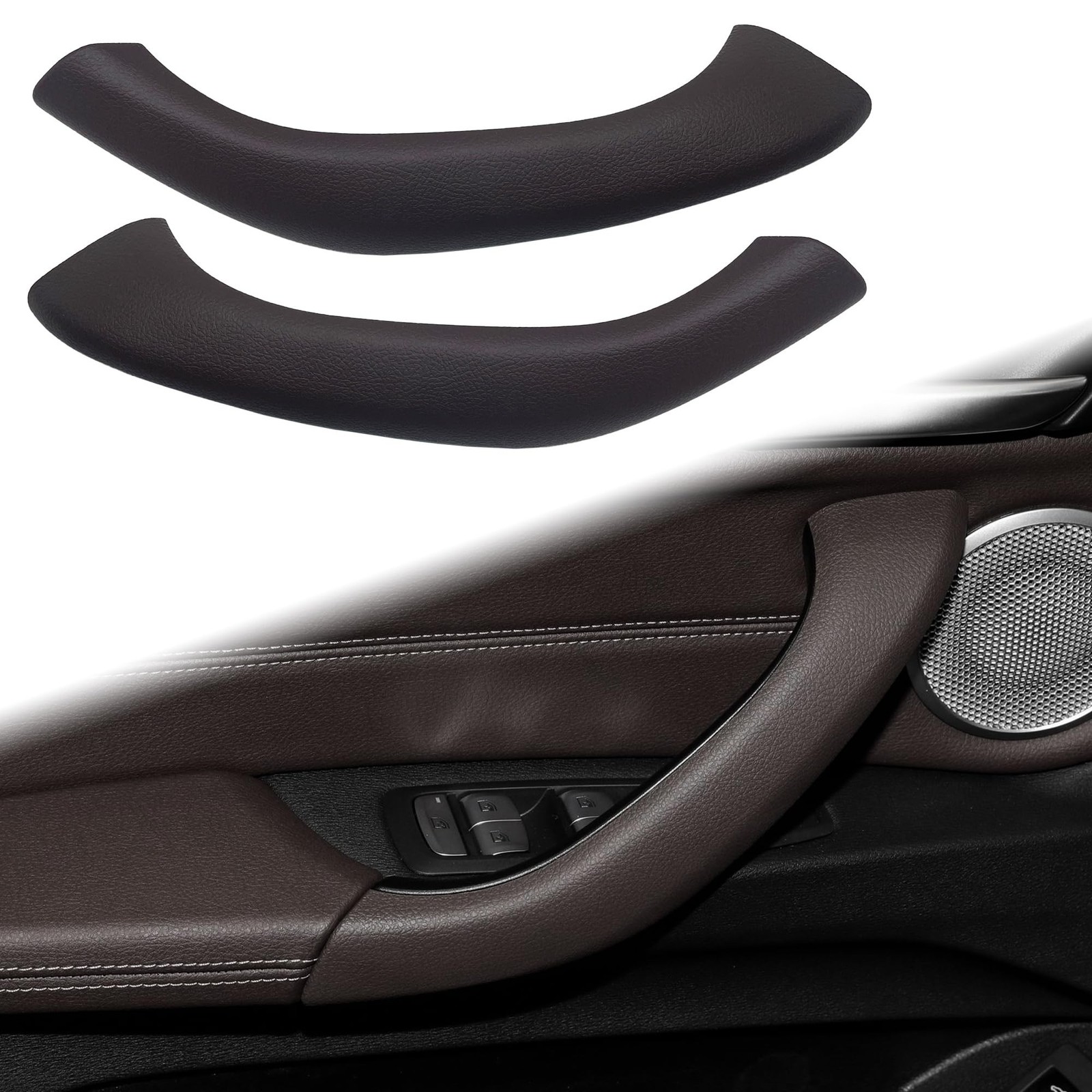 Car Inner Door Handle Pull Outer Cover Replacement for BMW X1 F48 2016-2019, ...