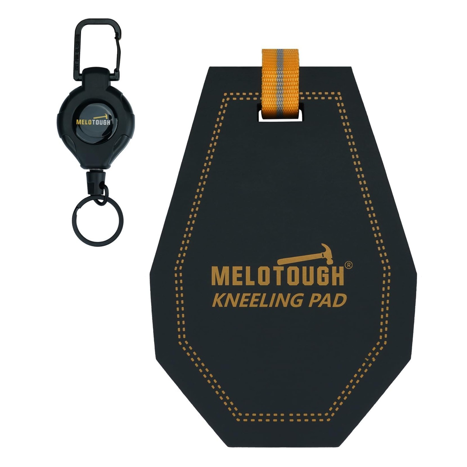 Mini Kneeling Pads with Badge Reel for Work, 1" Thick Soft NBR Foam Kneeling ...