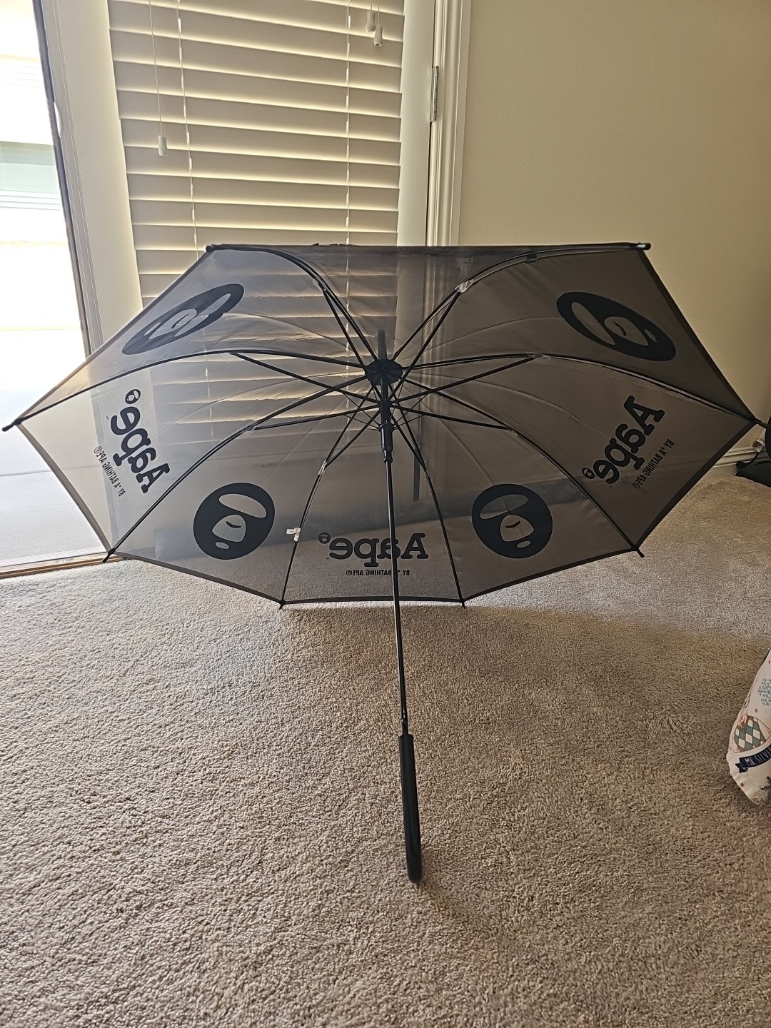 NWT - Rare - AAPE By A bathing APE Black Umbrella