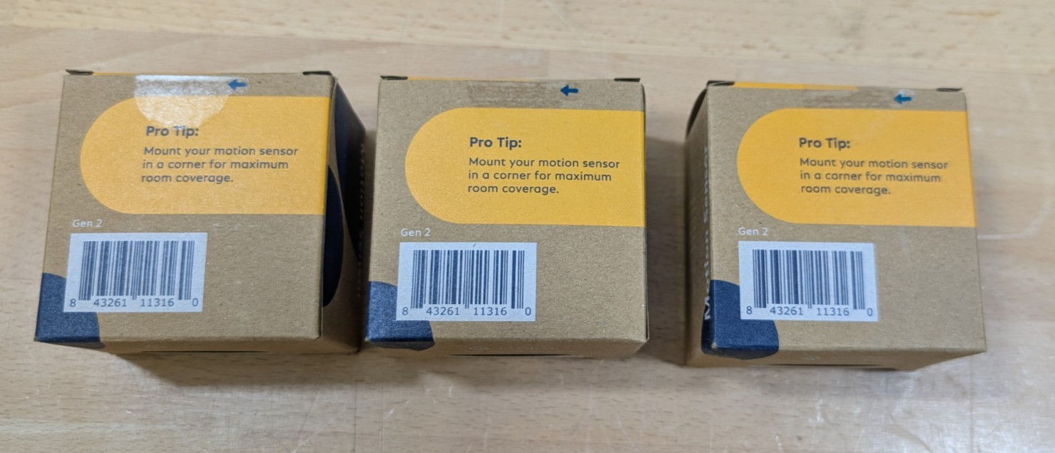 3x NEW Simplisafe MOTION SENSOR White CA001 (Latest Model) Lot