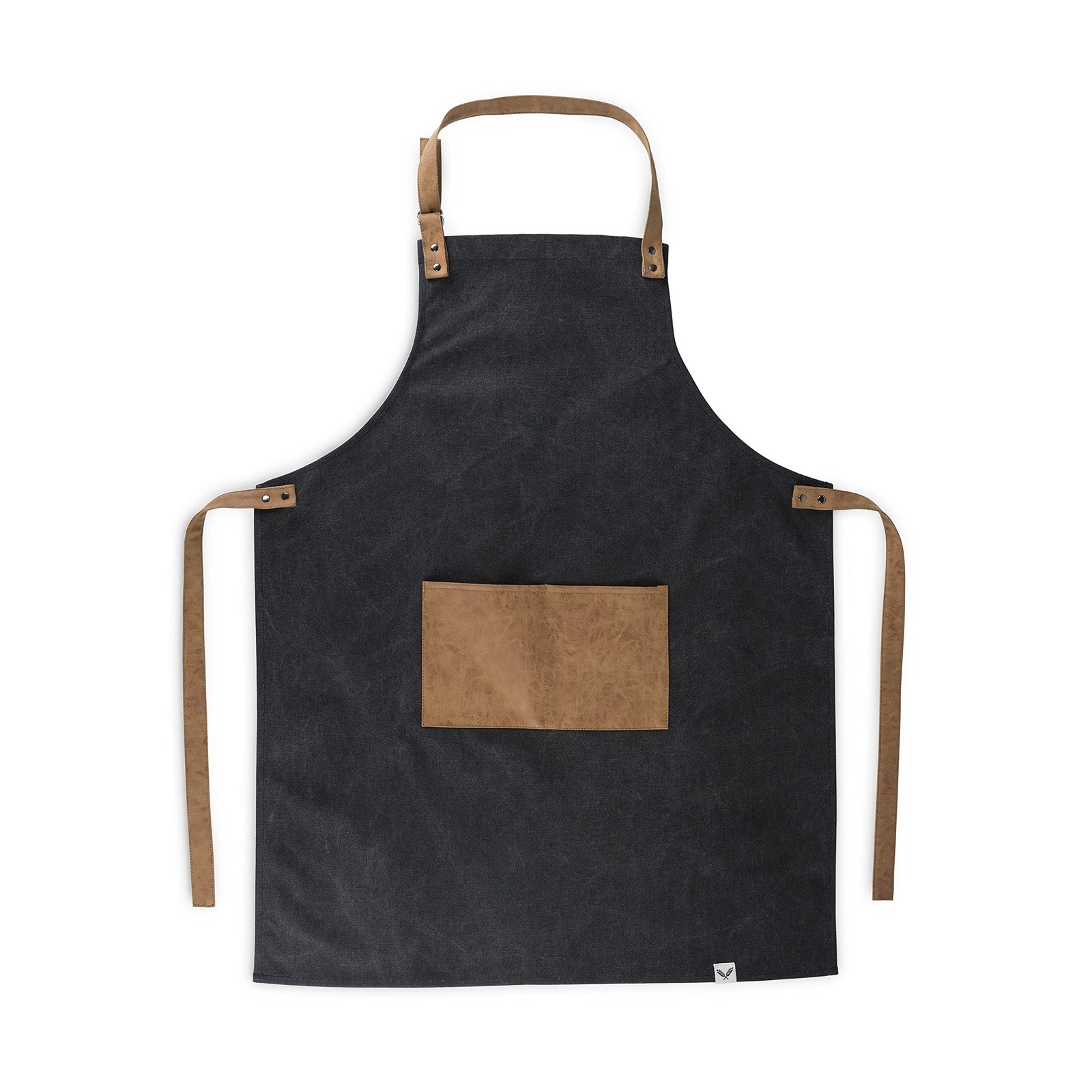 Foster & Rye Cooking Apron for Men with Adjustable Faux Leather Strap, Grilli...