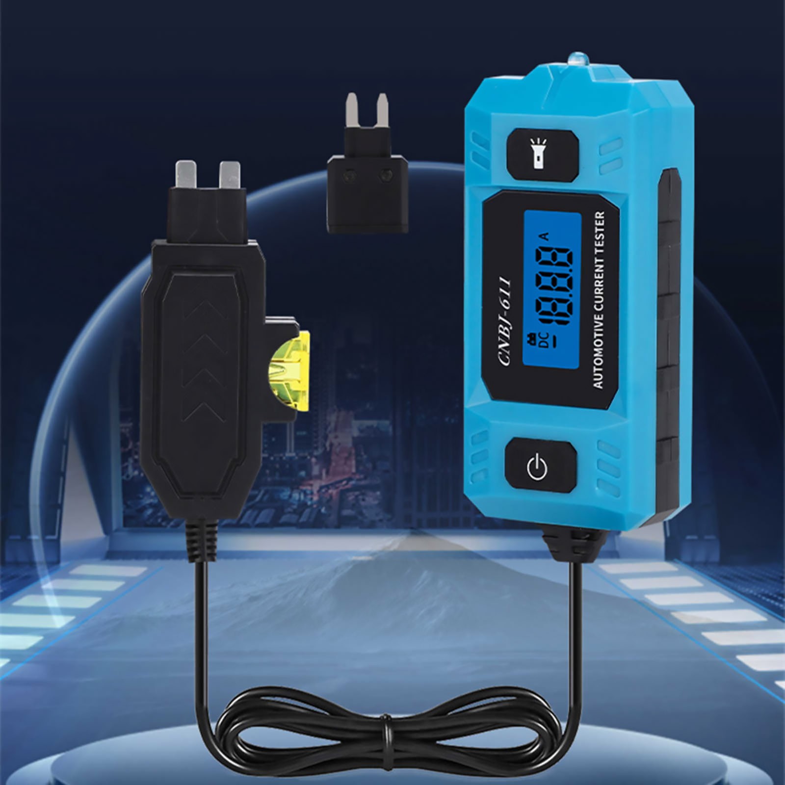 Portable Car Current Tester Meter 0.01A-19.99A Range for Electrical Diagnostics