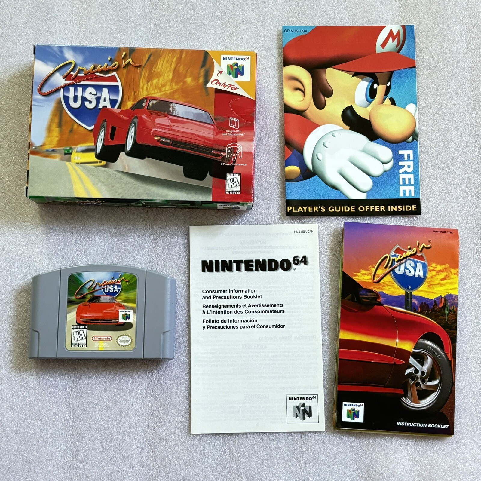 N64 Cruis’n USA Complete with box