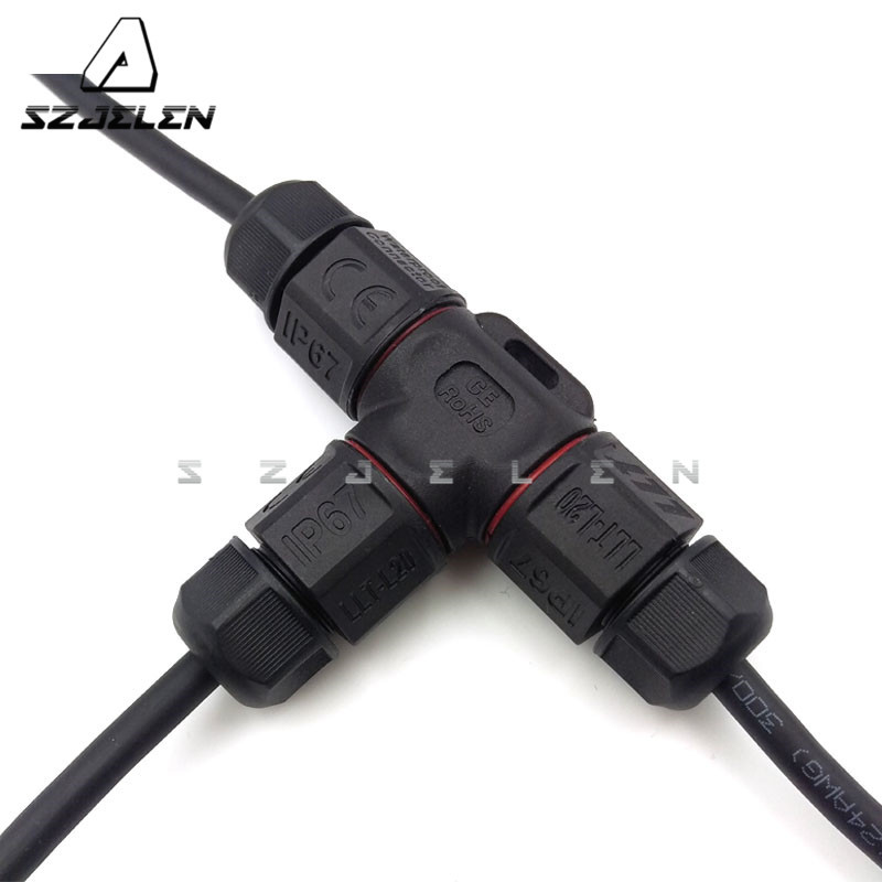 LLT L20 2pin 3pin 4pin Waterproof IP67 Junction Box,Electrical Wire Junction Box