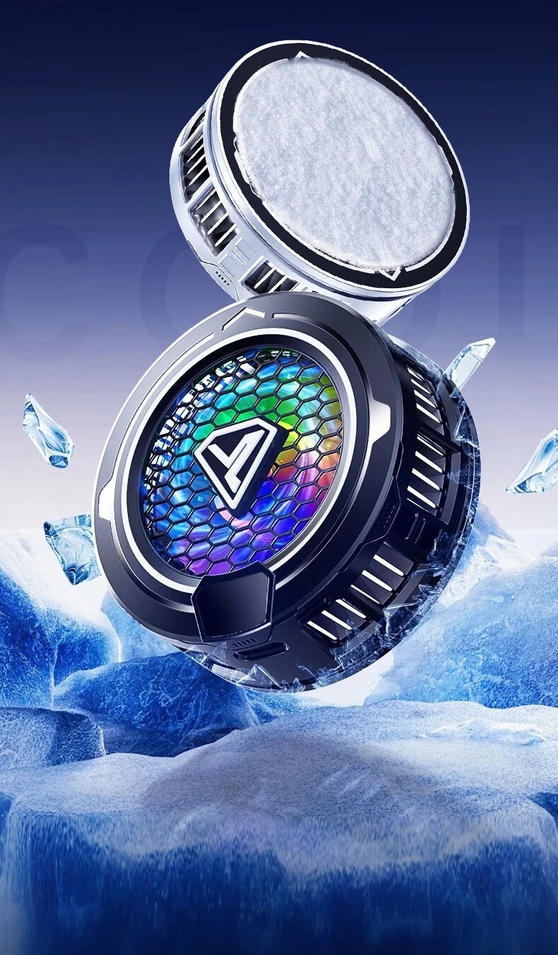 Phone Cooling Fan Mobile Radiator Cooler RGB Gaming Smartphone Cooling Device