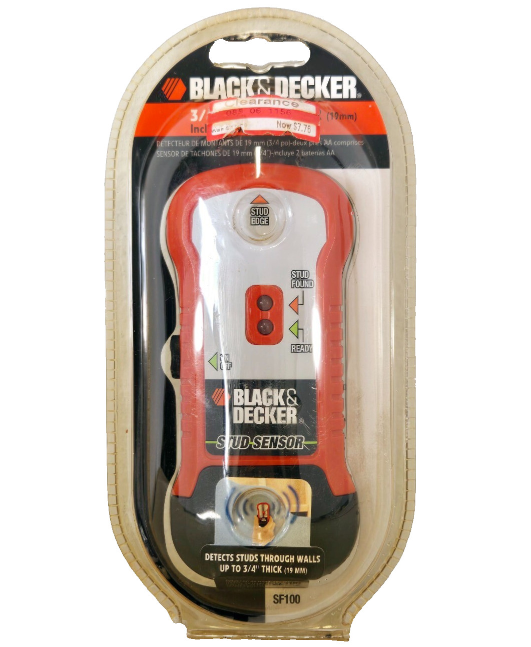 Black and Decker SF100 Stud & Metal Sensor Finder LED Indicators New & Sealed