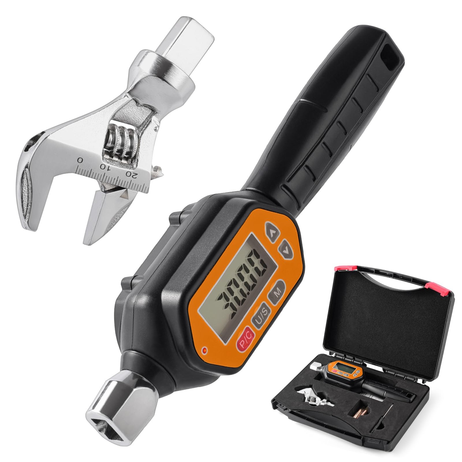 Digital Torque Wrench 1-30Nm Open End 25mm HVAC Refrigeration Tool