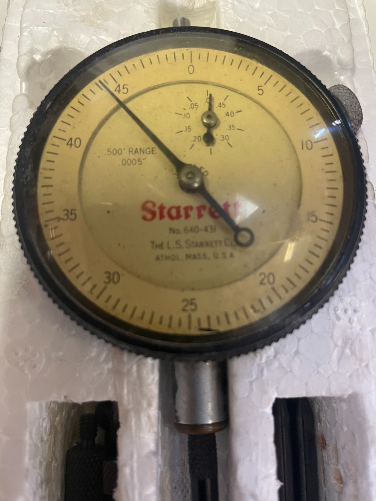 🗽 VINTAGE STARRETT NO640-431 DEPTH INDICATOR