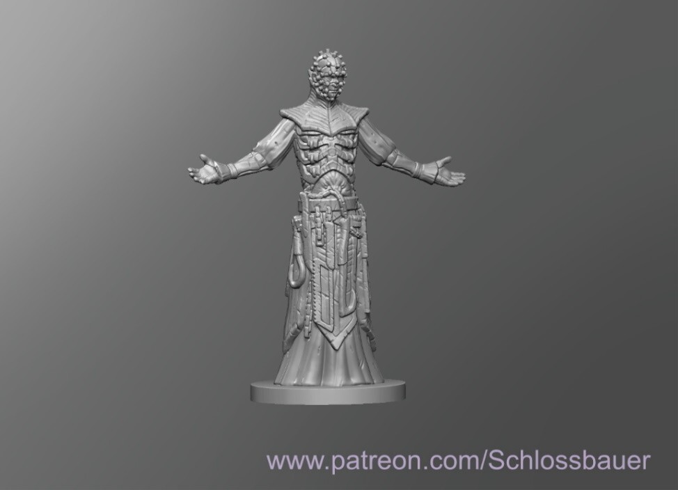 Medieval Pinhead V2 Demon Monster Manual 28mm Scale DND D&D Tabletop Miniature