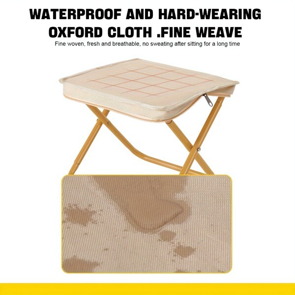 Camping Stool Portable Folding Stool with Carry Bag, 12In Portable Folding Chair