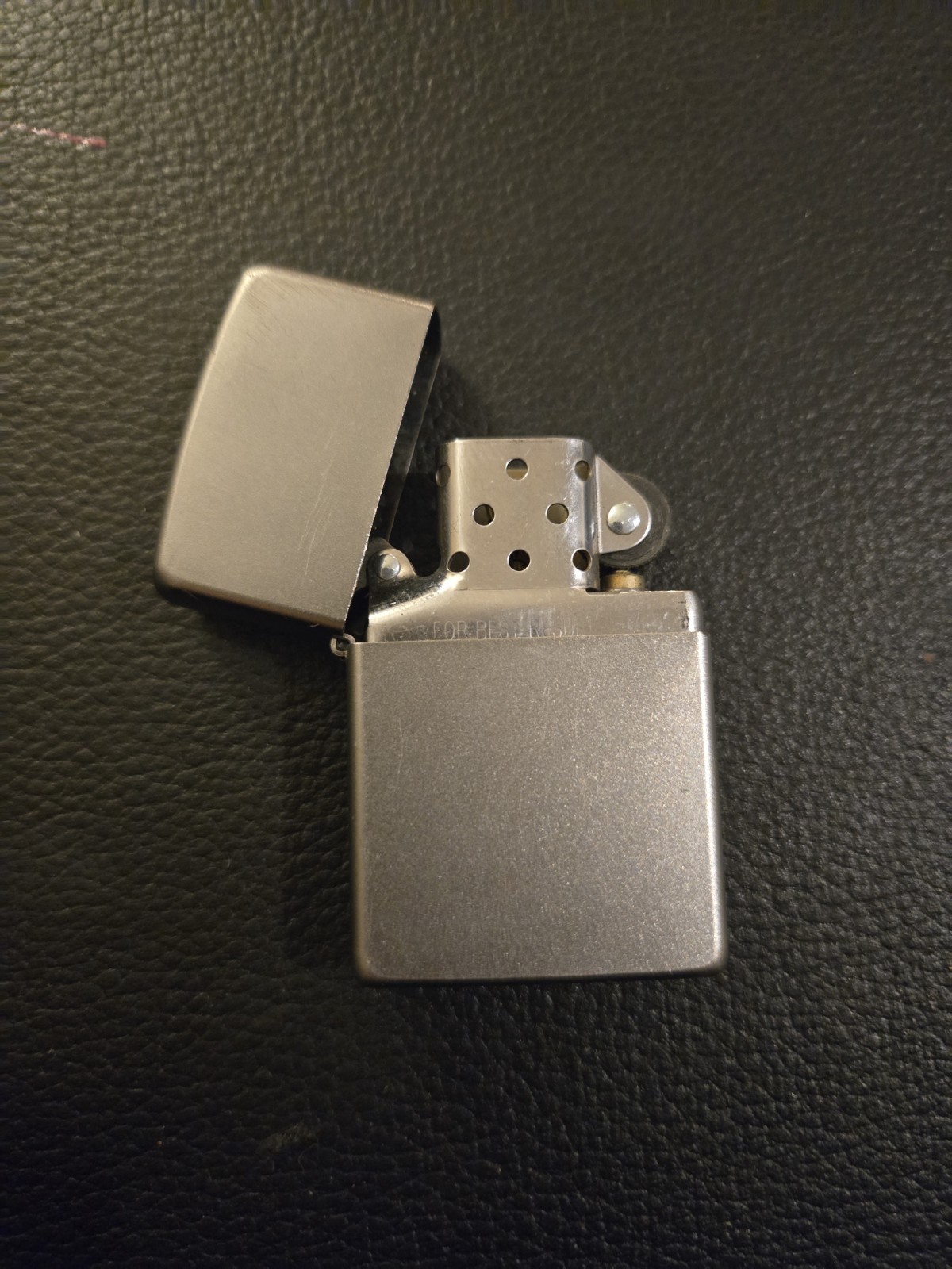 Zippo 2014 Brushed Stainless Lighter ((Used)) @3