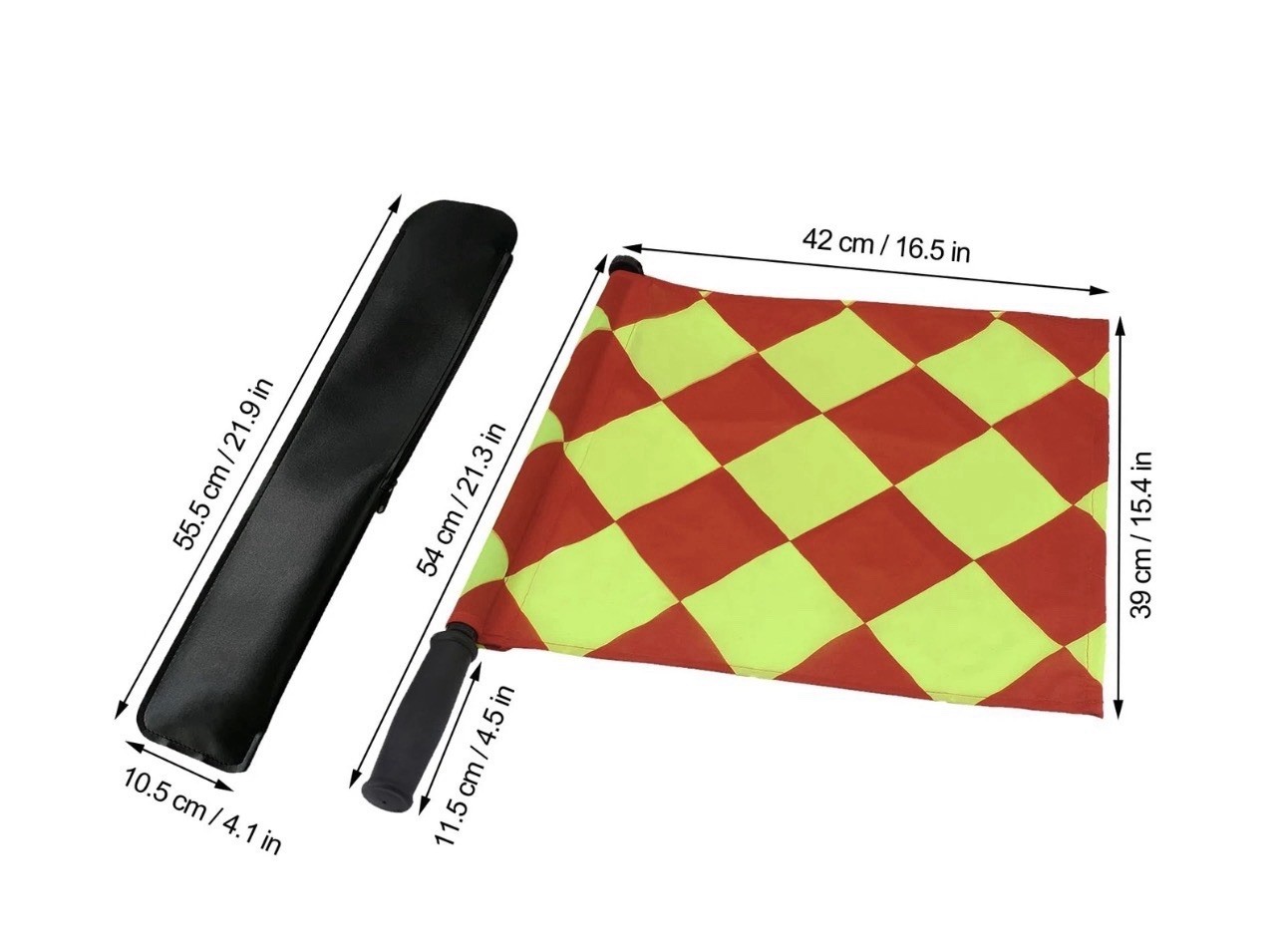 2PCS Soccer Referee Flag, JAYO Professional Linesman Flag for Official Soccer...