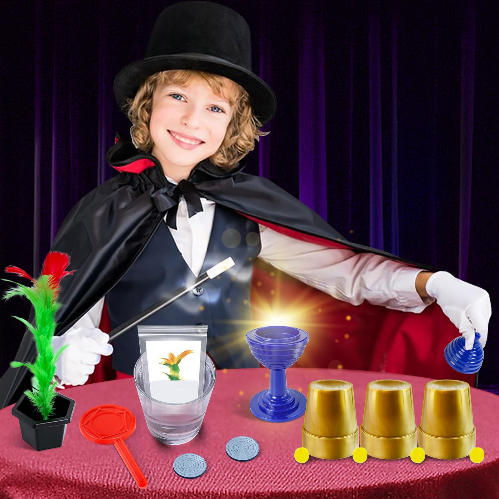 PATIFEED Kids Magic Kit, Set with Instructions for Each Multicolored