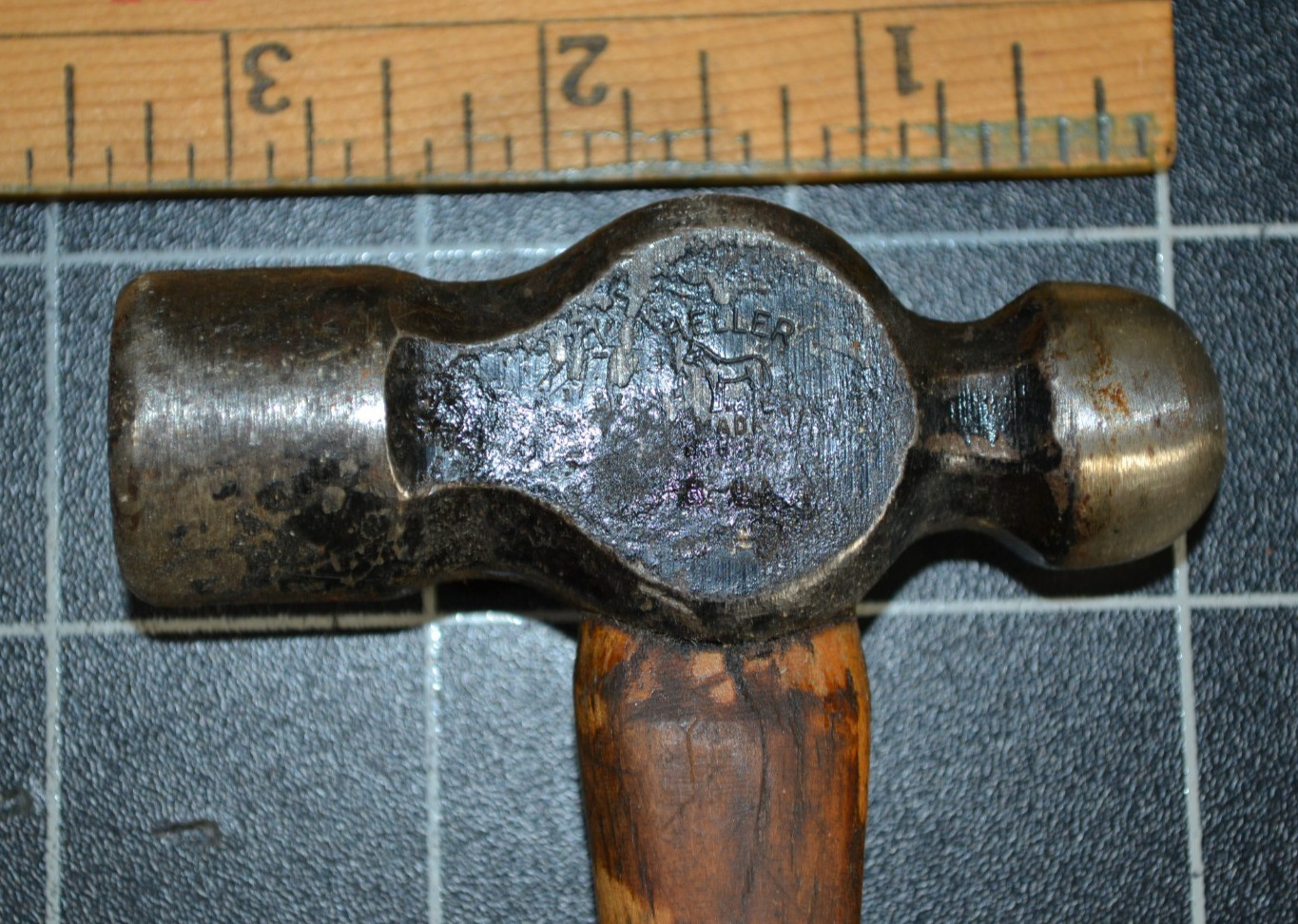 HELLER - BALL PEIN HAMMER - 8oz HEAD - ALL ORIGINAL