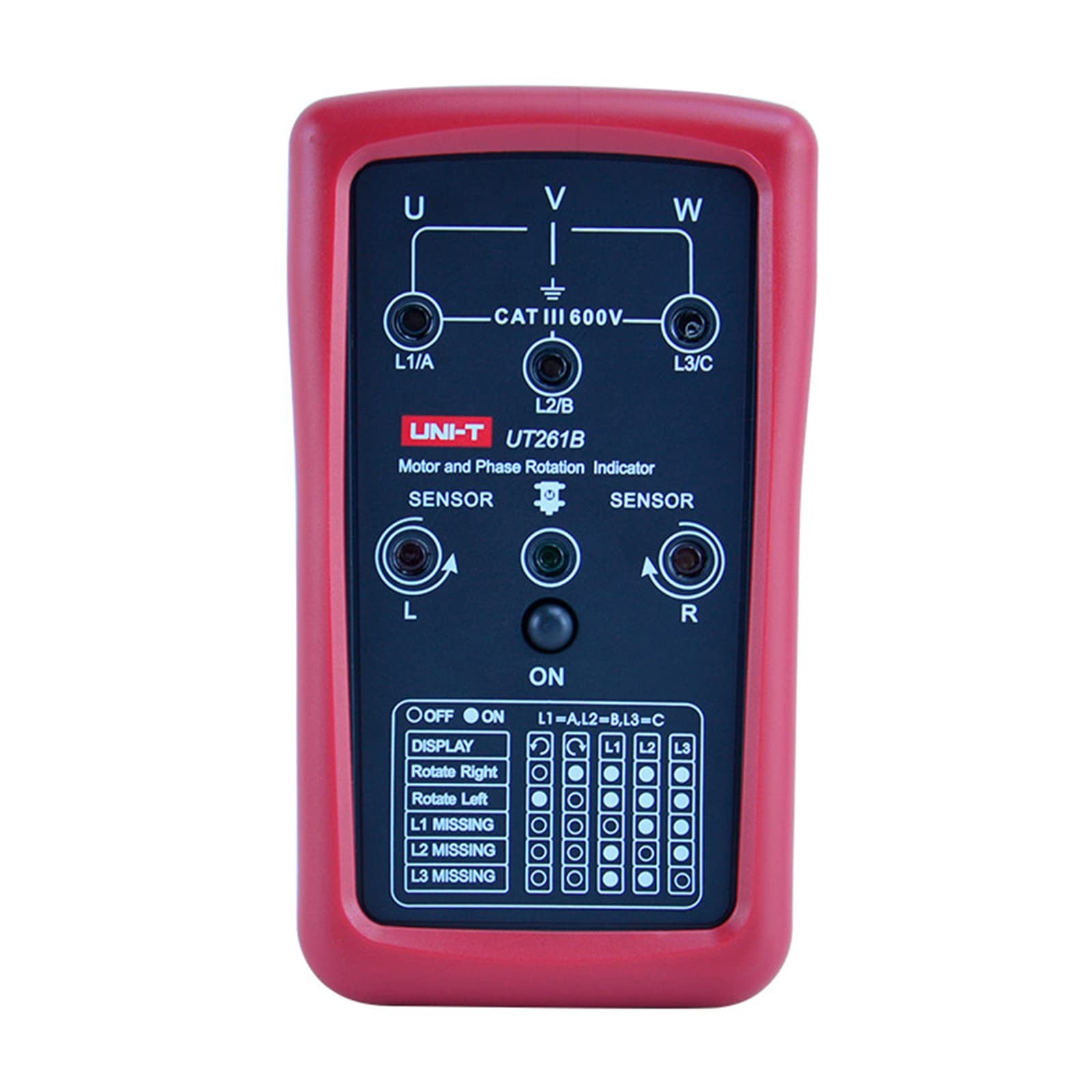 Uni-T Ut261B Phase Sequence Tester Lack Phase Meter Motor Rotation Indicator Ac
