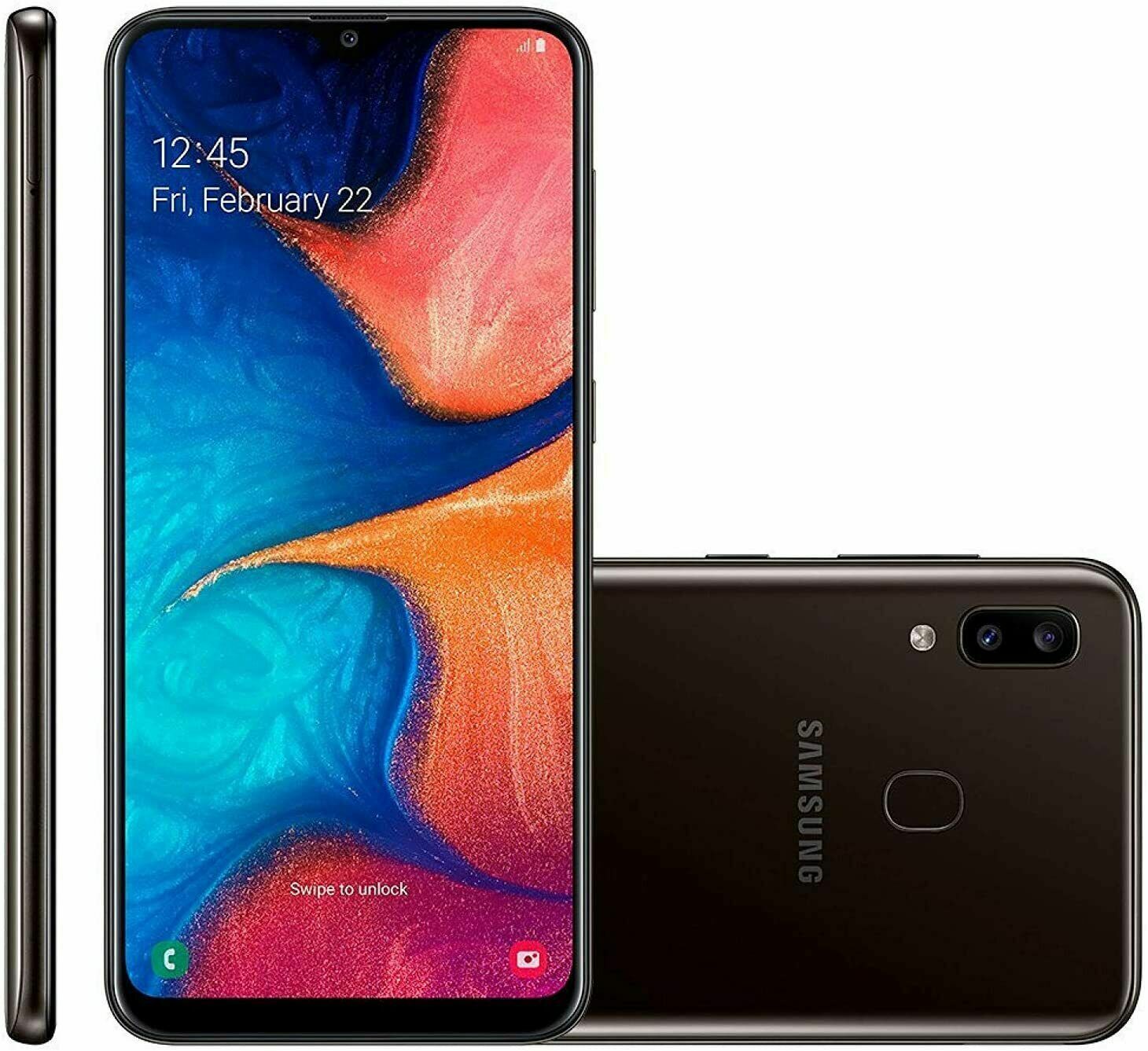 Samsung Galaxy A20 Factory Unlocked SM-A205U 32GB GSM Smartphone BURN IMAGE