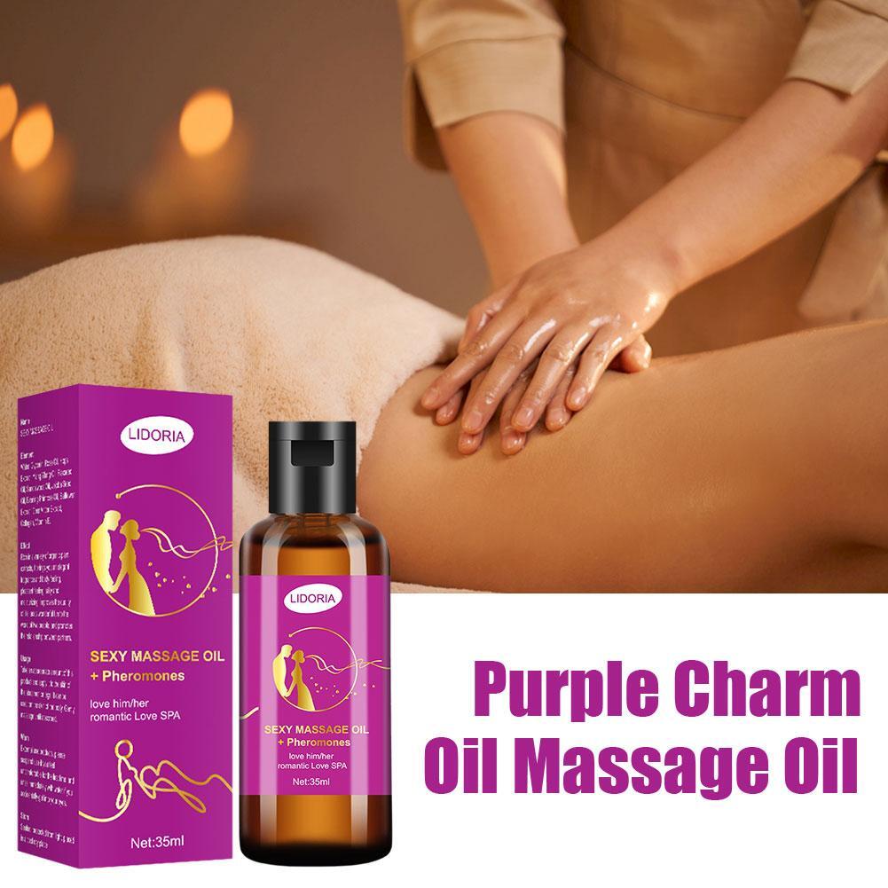Purple Charm Oil Massage Oil Natural Aromatherapy Sensual Emotional Romanti X3B3