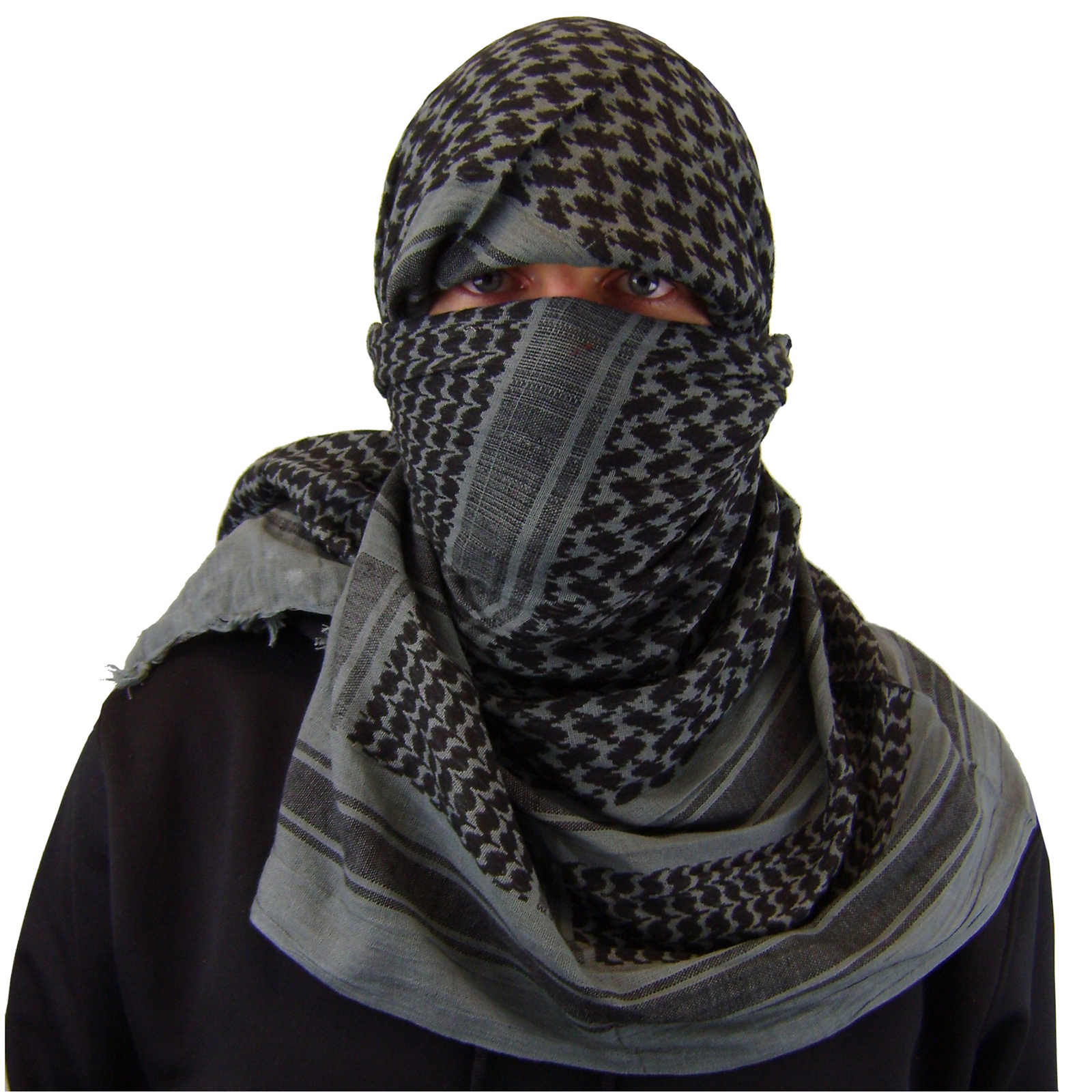 Shemagh Military Army Cotton Heavyweight Arab Tactical Desert Keffiyeh Scarf GRY