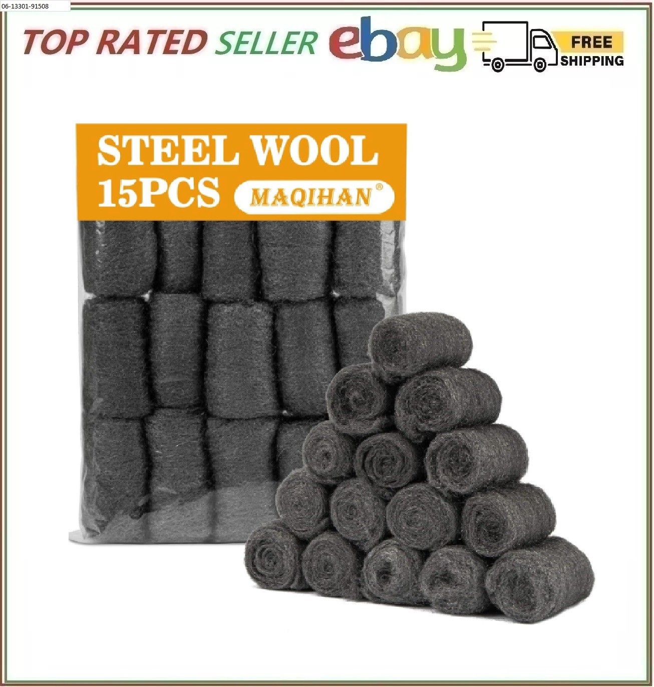 Steel Wool For Mice Control 15PCS Fine Steel Wool Pads Steel Wool Fill Roll Extr